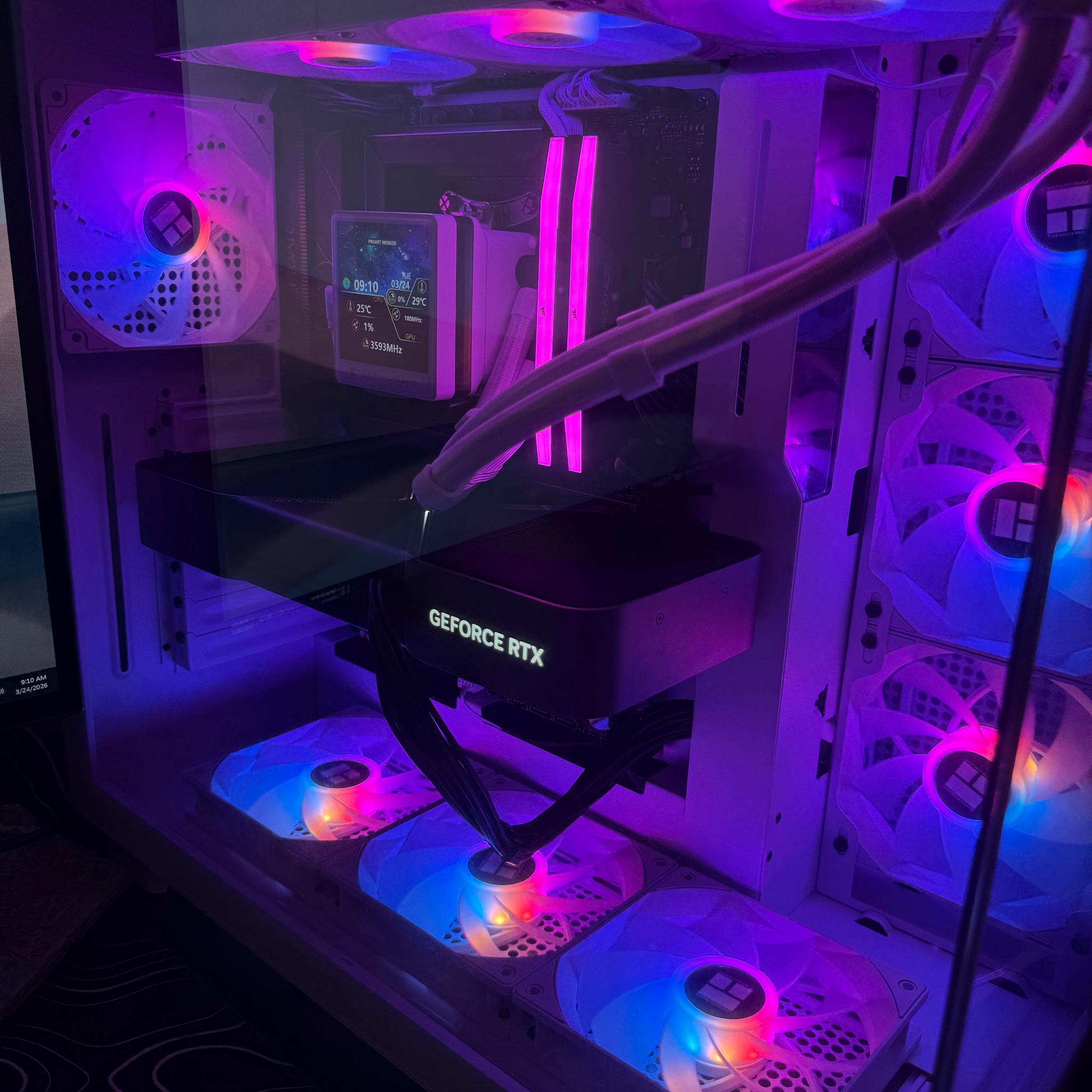 🤍 White Flagship Creator & Gaming PC | Ryzen 9 9950X3D | RTX 5080 Founders Edition | 64GB DDR5