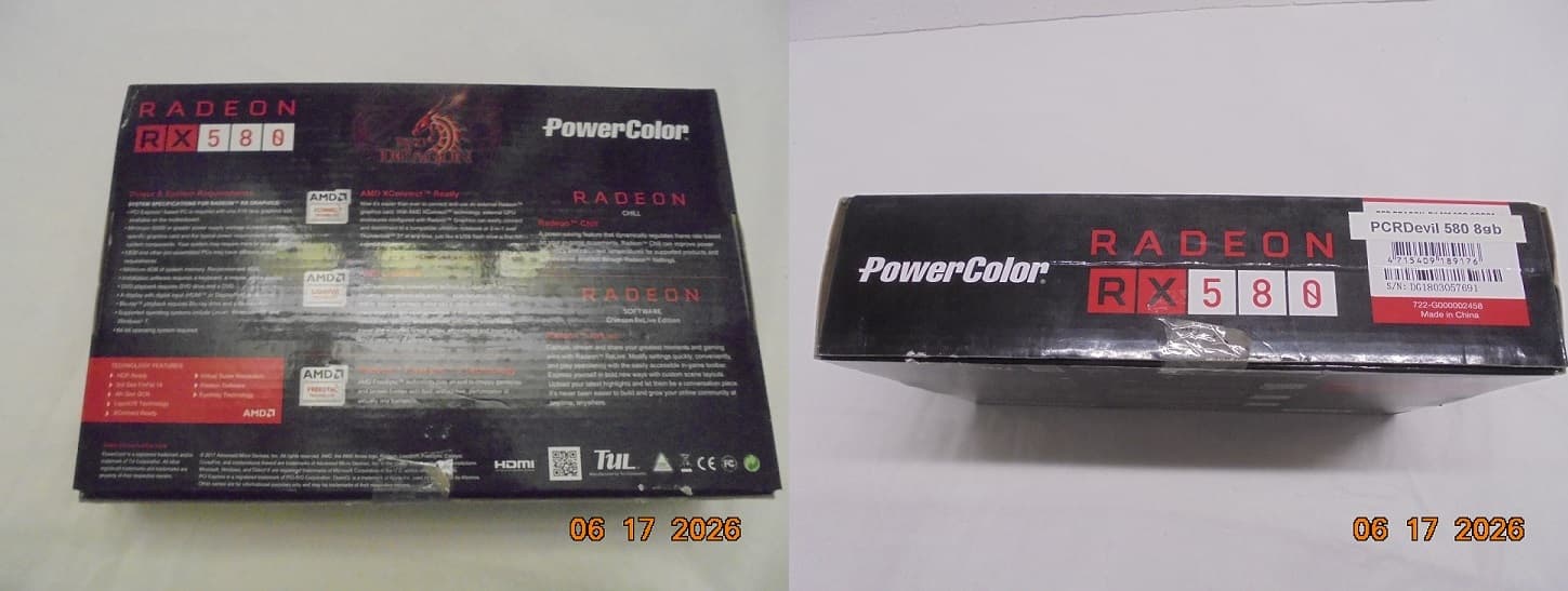 Power Color Red Devil RX580 OC 8GB/Well Maintained/Runs Perfect