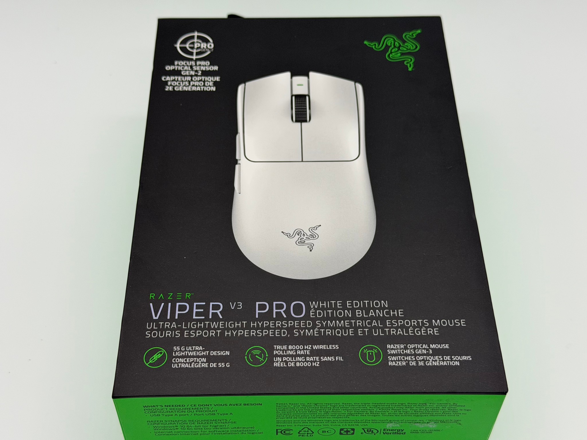 Razer Viper V3 Pro White Edition Gen-3