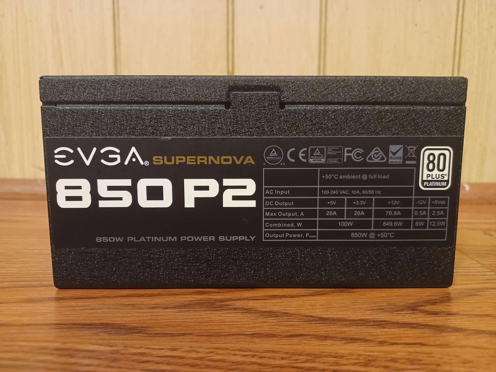 EVGA SuperNOVA 850w P2 80+ PLATINUM PSU