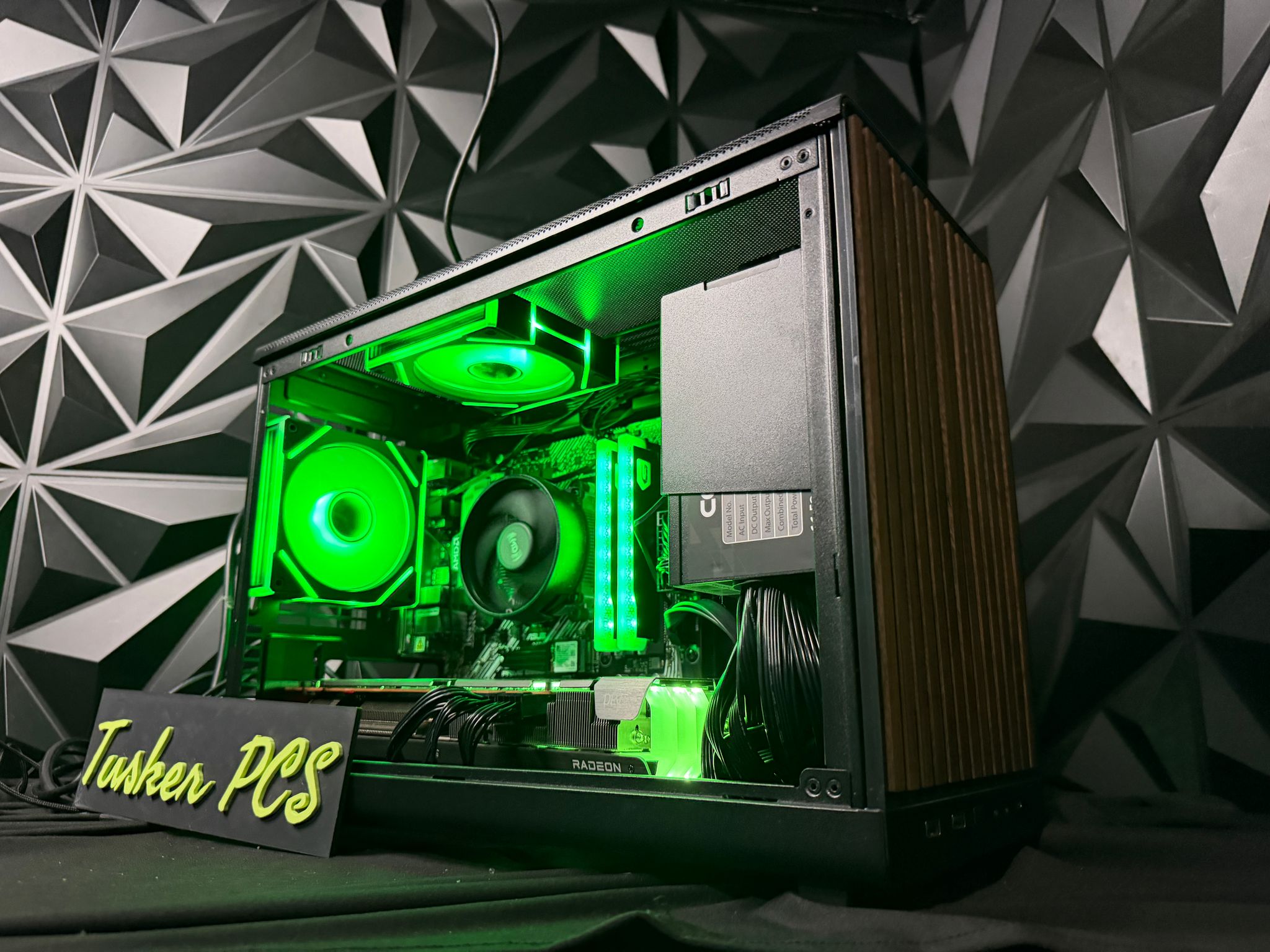 🌈🌲 NEON OAK 🌲🌈 Radeon RX 6750 XT Custom Gaming PC - Ryzen 5 5500