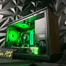 🌈🌲 NEON OAK 🌲🌈 Radeon RX 6750 XT Custom Gaming PC - Ryzen 5 5500