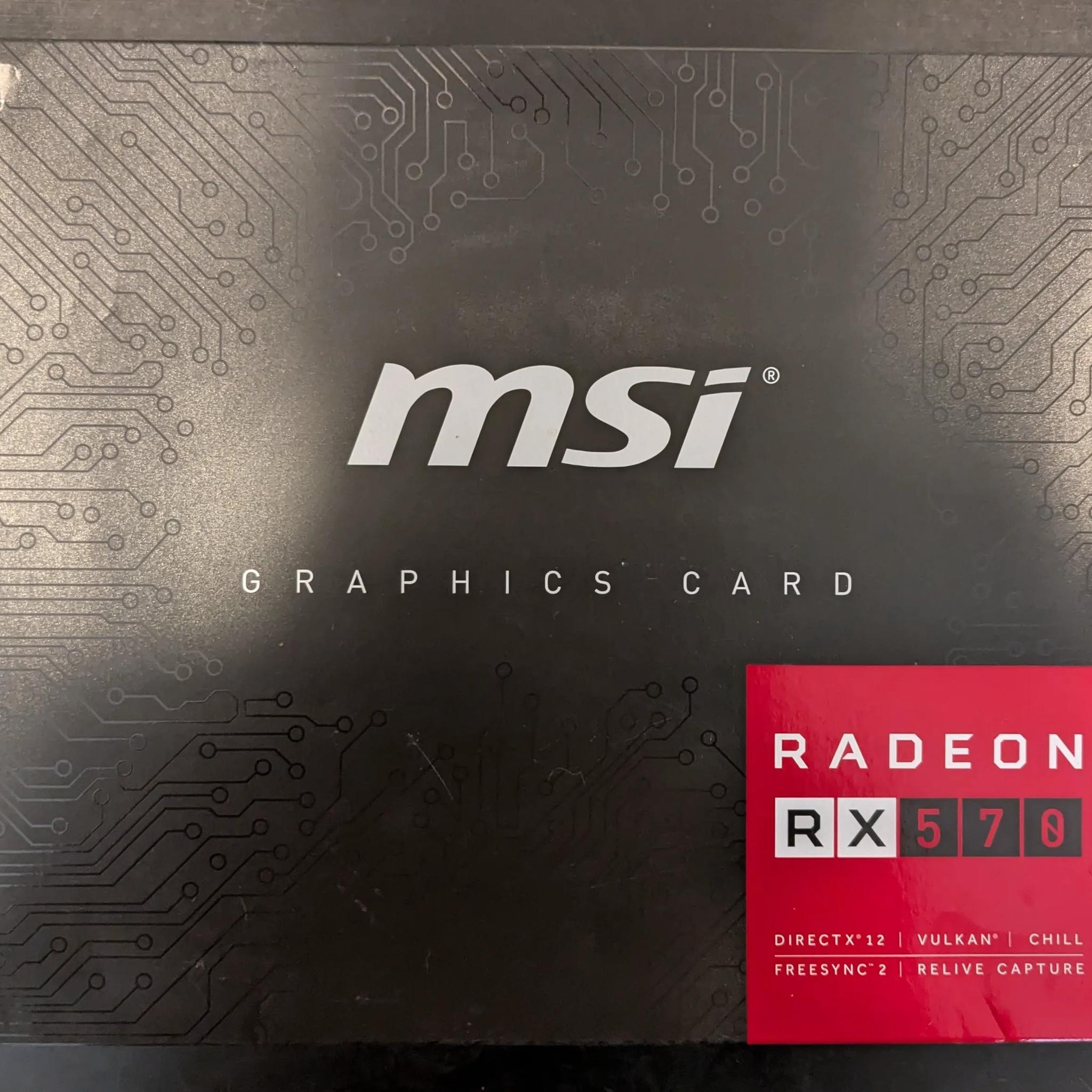 🎄SALE🎄MSI RX570 OC 8GB GDDR5 DirectX 12 VR Ready AMD