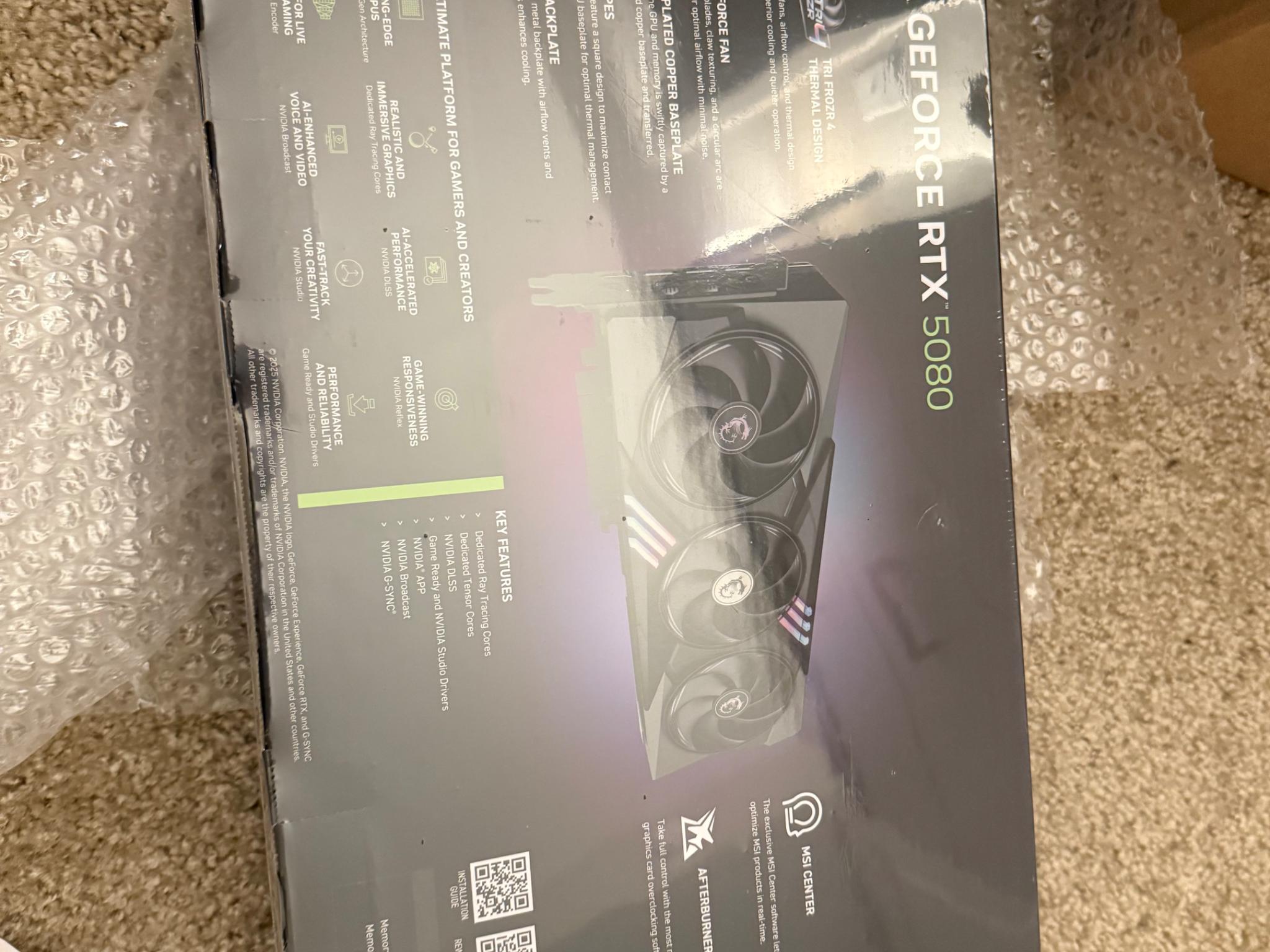 BNIB MSI Gaming Trio 5080 with BNIB MSI 1000w PSU!