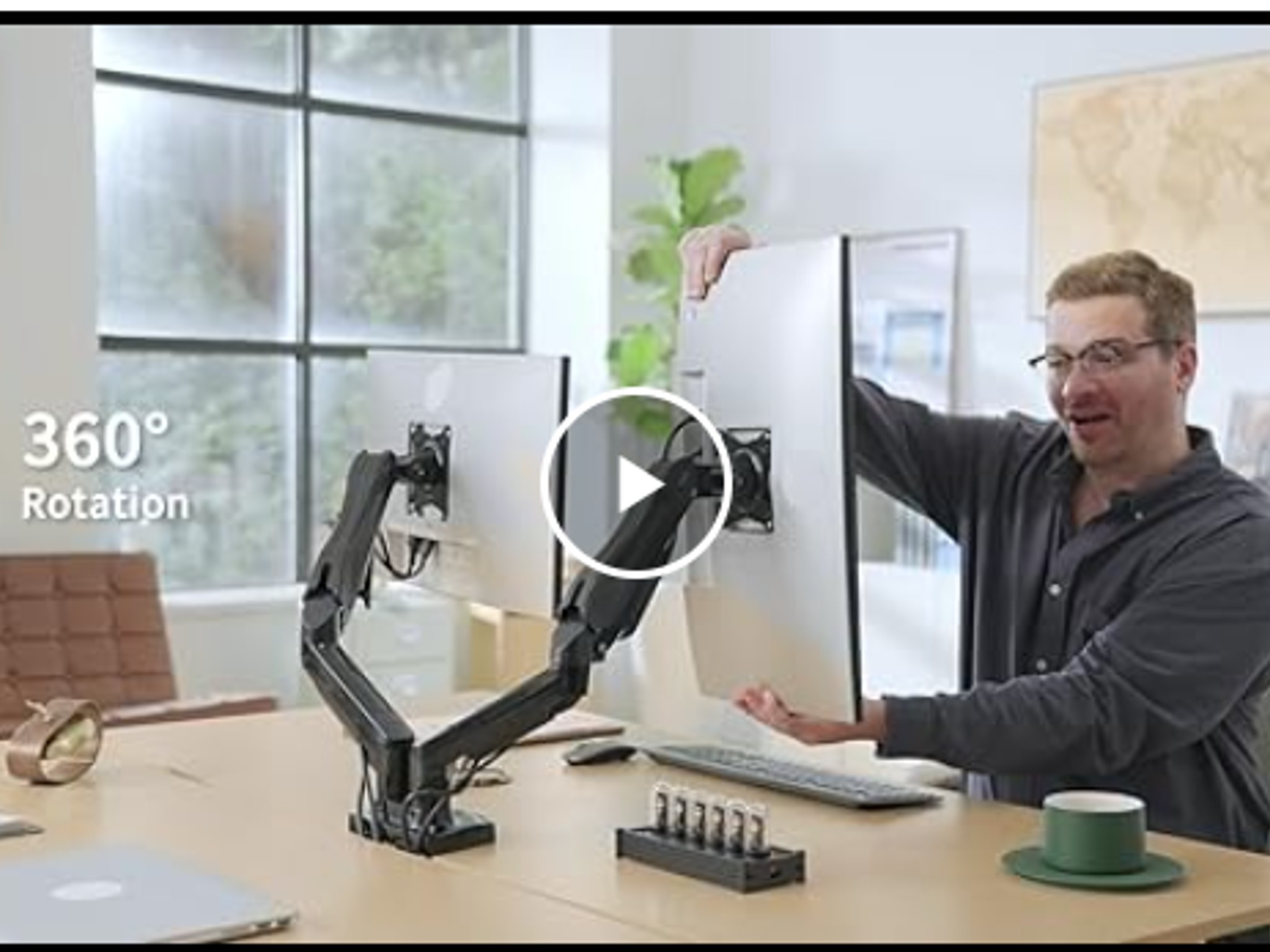 Full Adjustable Monitor Desk Mount