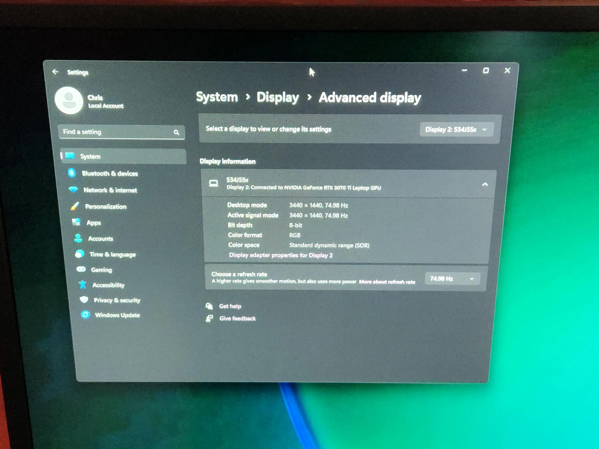 Samsung 34" Ultrawide 1440p Monitor, 75Hz, Freesync Ultimate