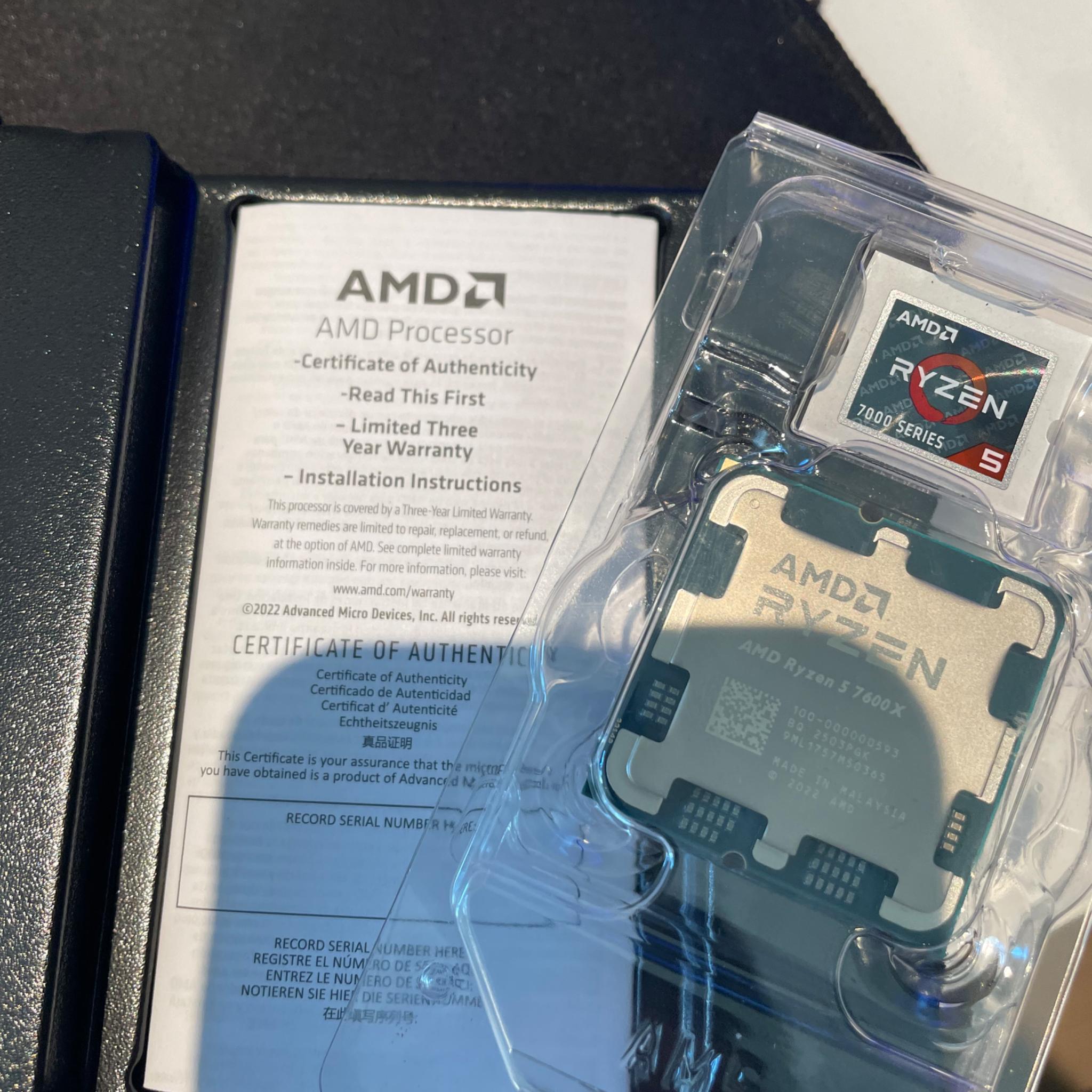 Ryzen 5 7600x Opened box never used