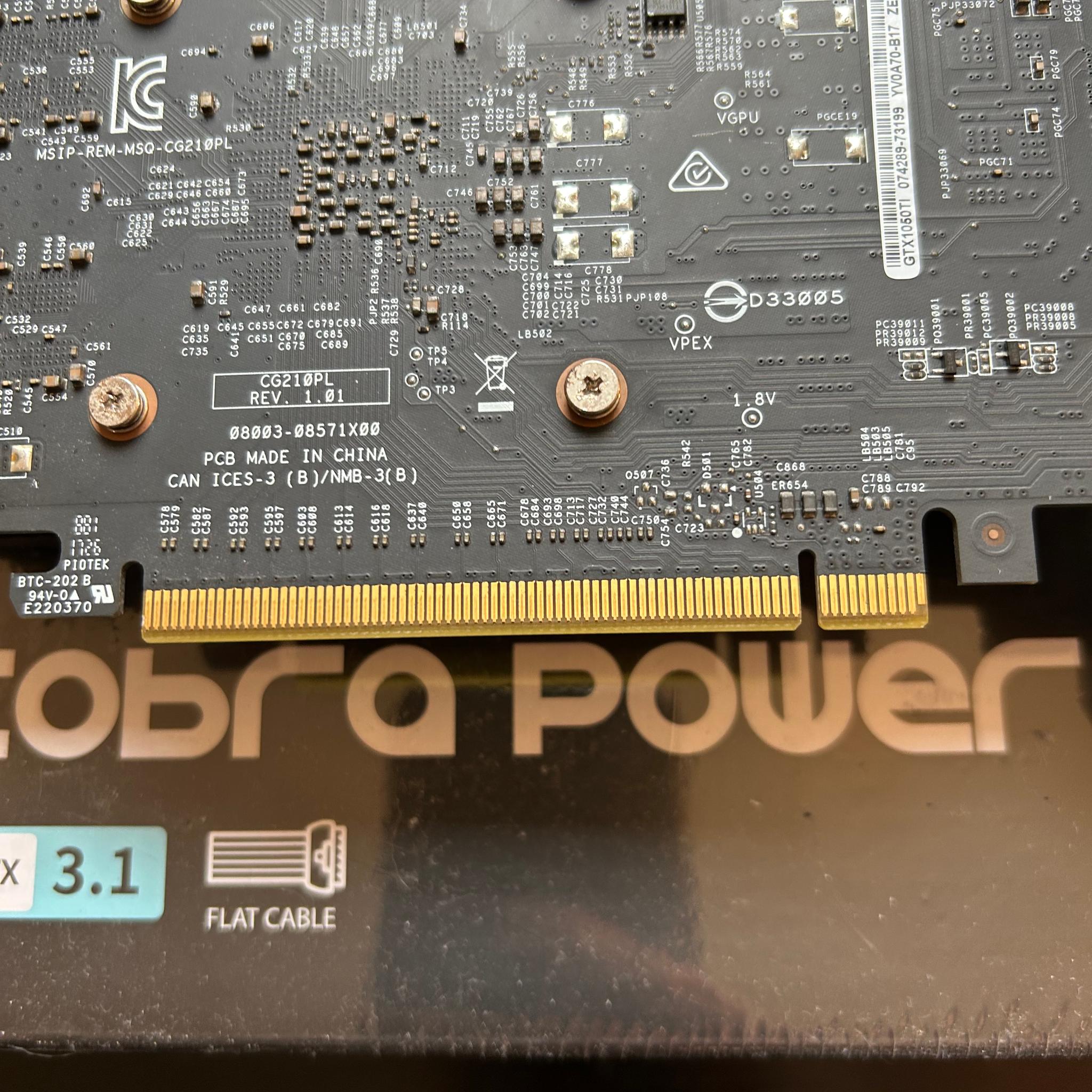 ASUS Phoenix GeForce GTX 1050 Ti 4GB GDDR5 Graphics Card - No External Power!