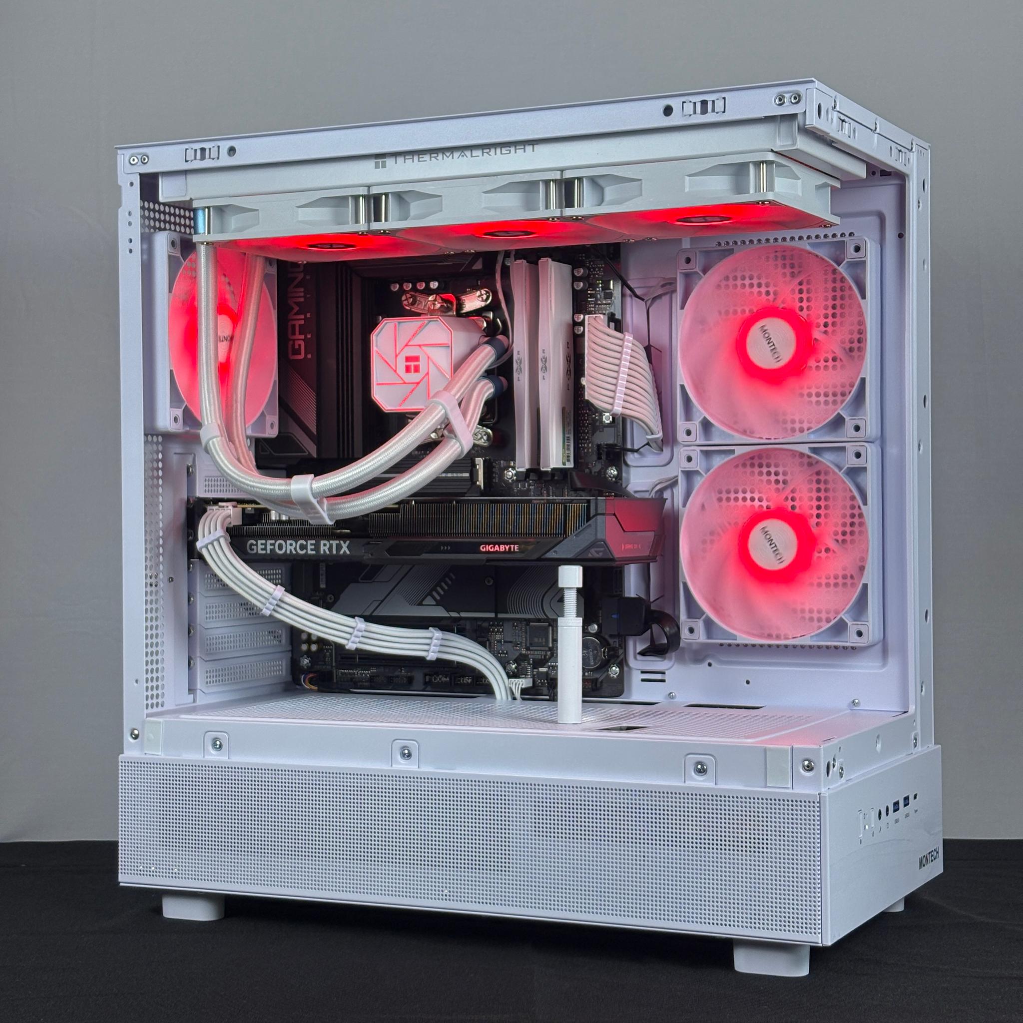🤍 White RTX 5060 + Ryzen 5 PC | 32GB DDR5 | Full ARGB Control | WiFi + BT