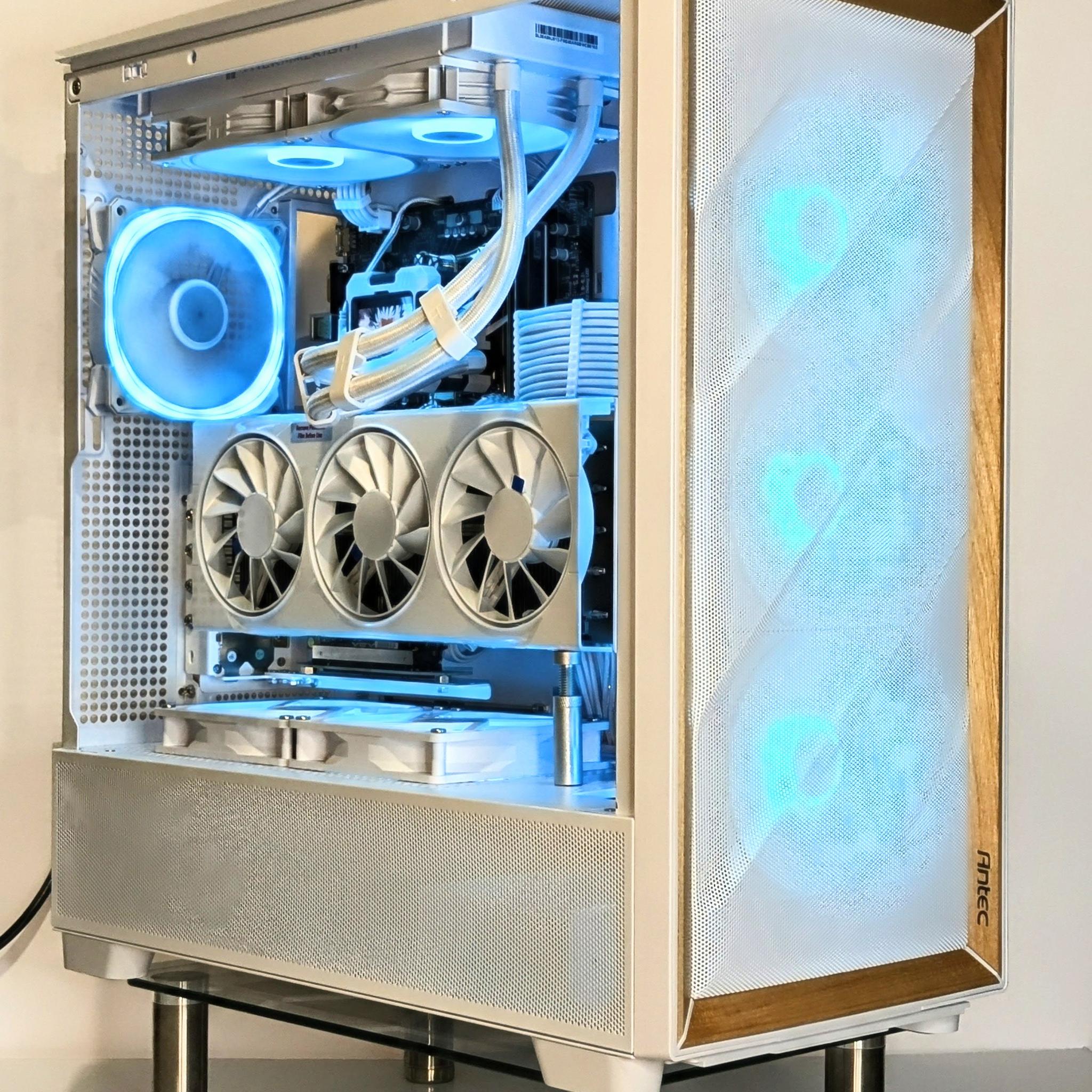 All-White Birch PC | Ryzen 7 7800X3D | XFX RX 9070 (XT Flashed - 29.5k Time Spy)