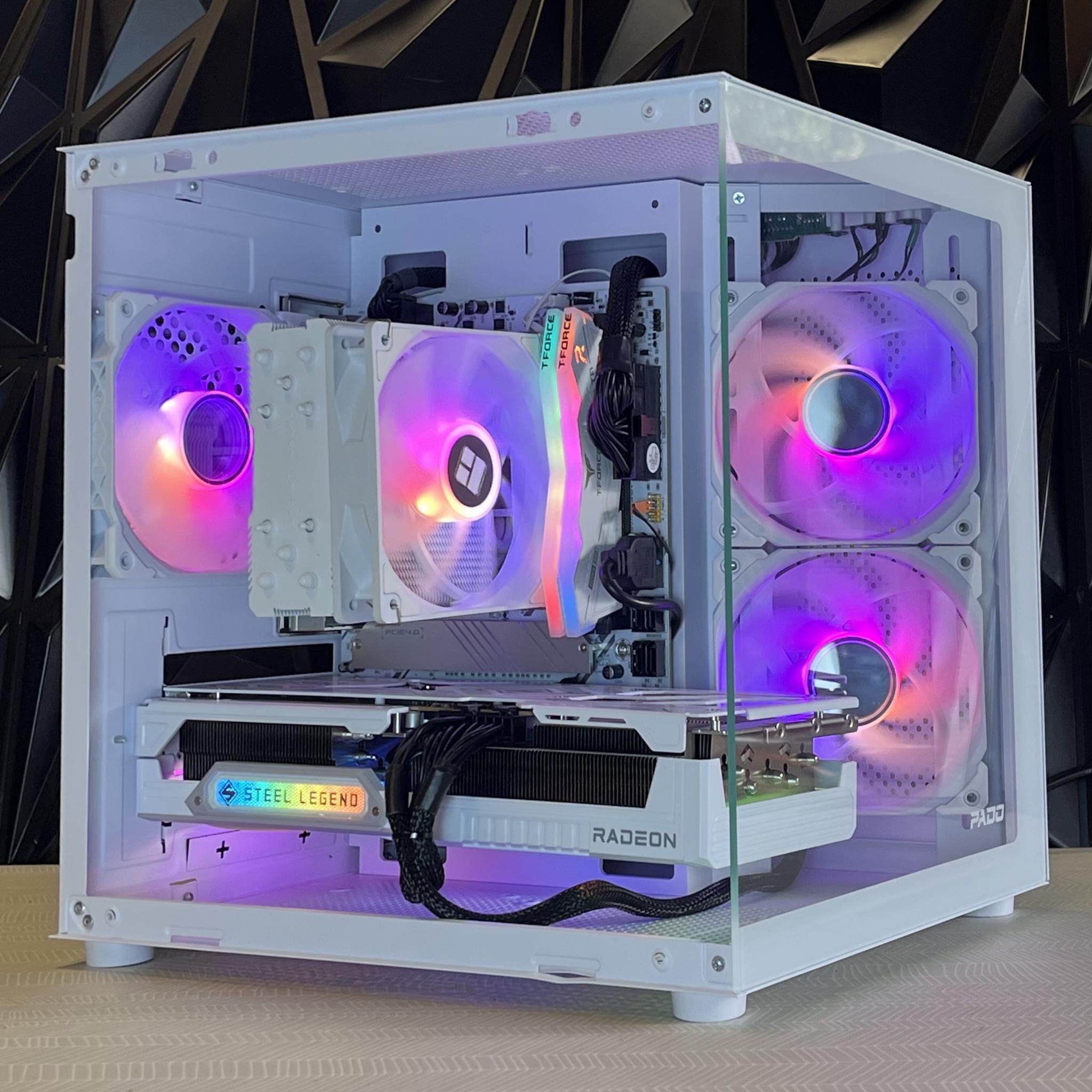 HIGH END RX 9070 XT ALL WHITE CUSTOM GAMING PC!