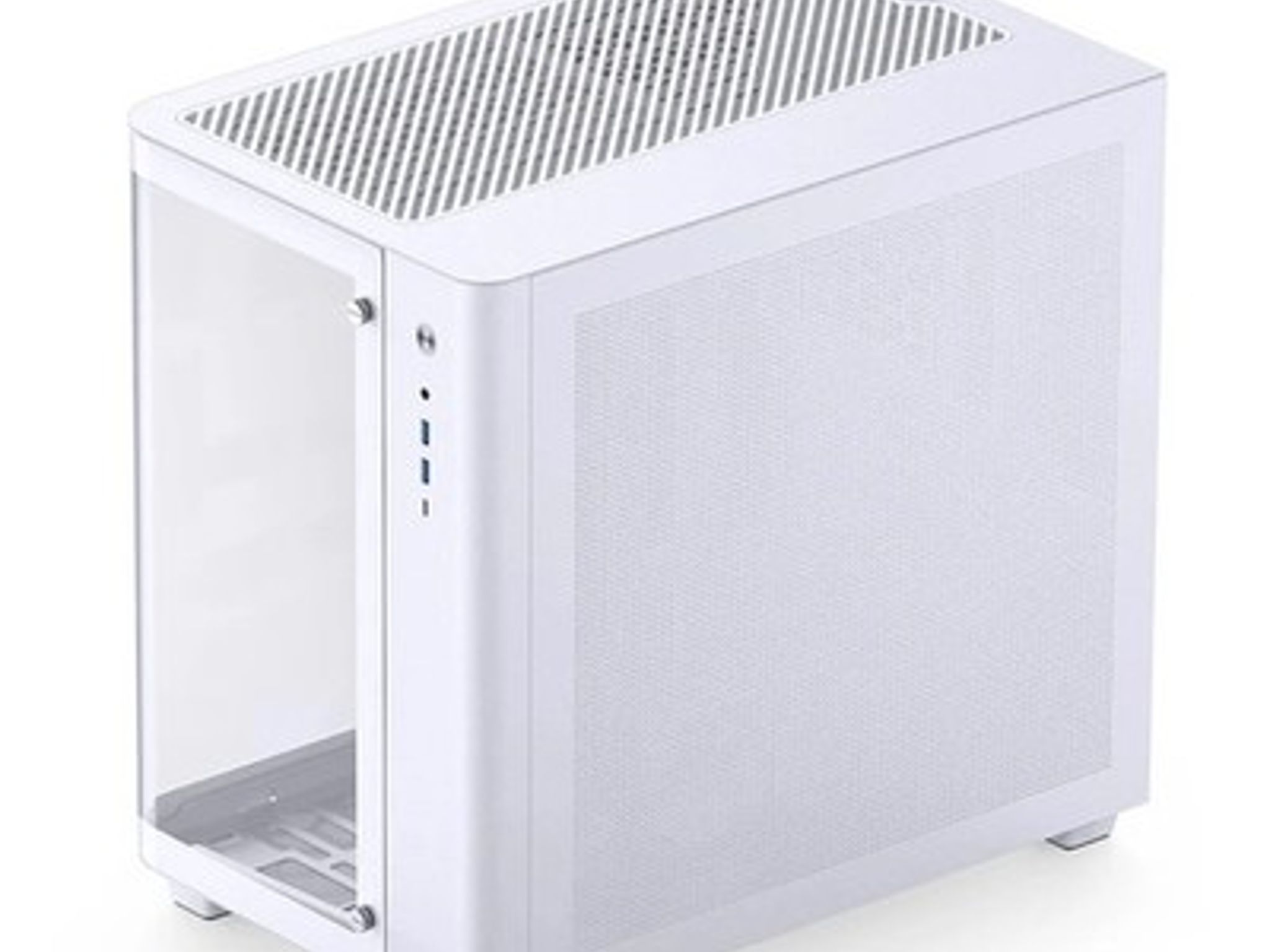 Clearance JONSBO TK-3 White ATX Case OEM Curved Glass Dual Chamber - New