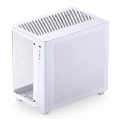 Clearance JONSBO TK-3 White ATX Case OEM Curved Glass Dual Chamber - New
