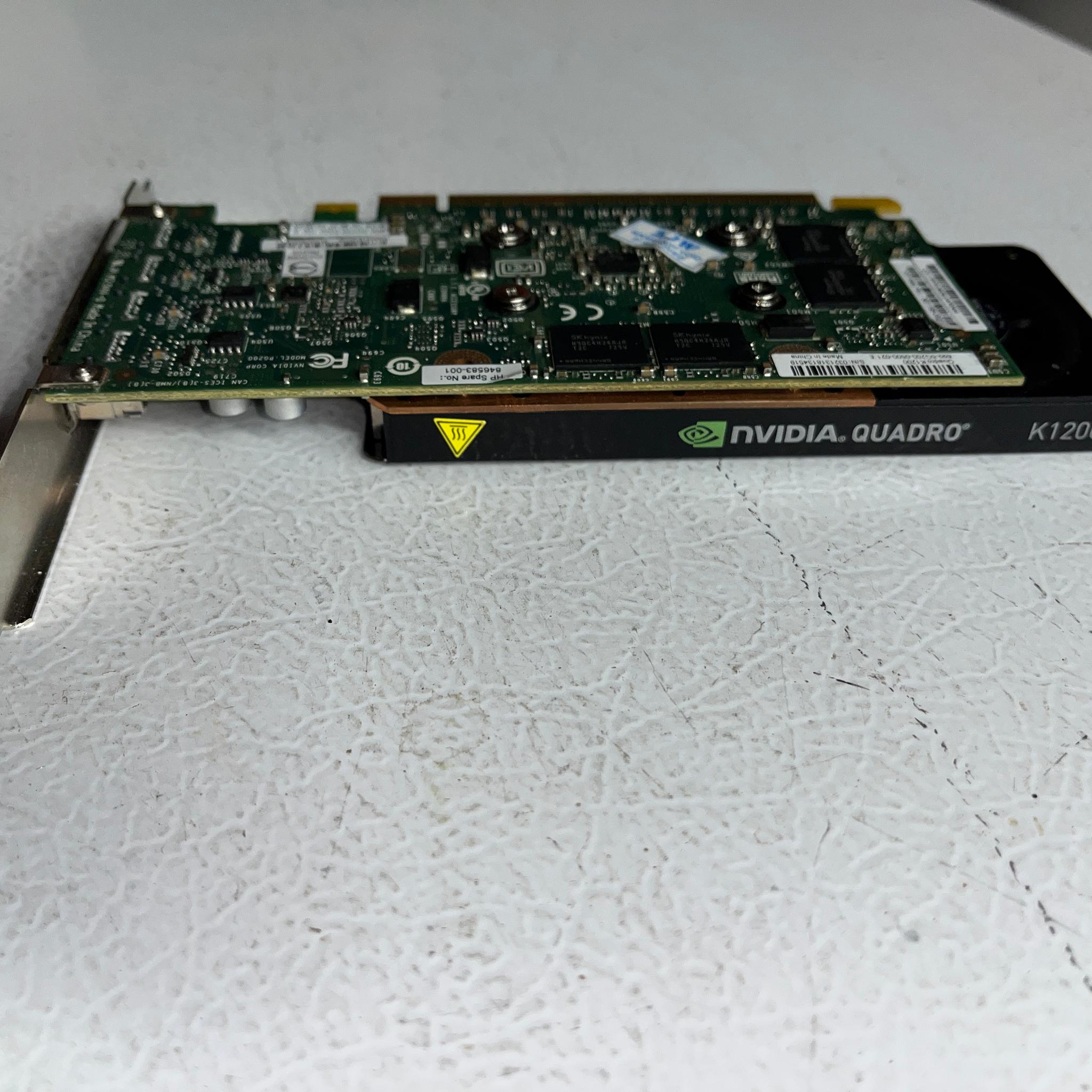 NVIDIA Quadro K1200 4GB GDDR5 GPU – 4× Mini DP – Full‑Height Bracket – Tested