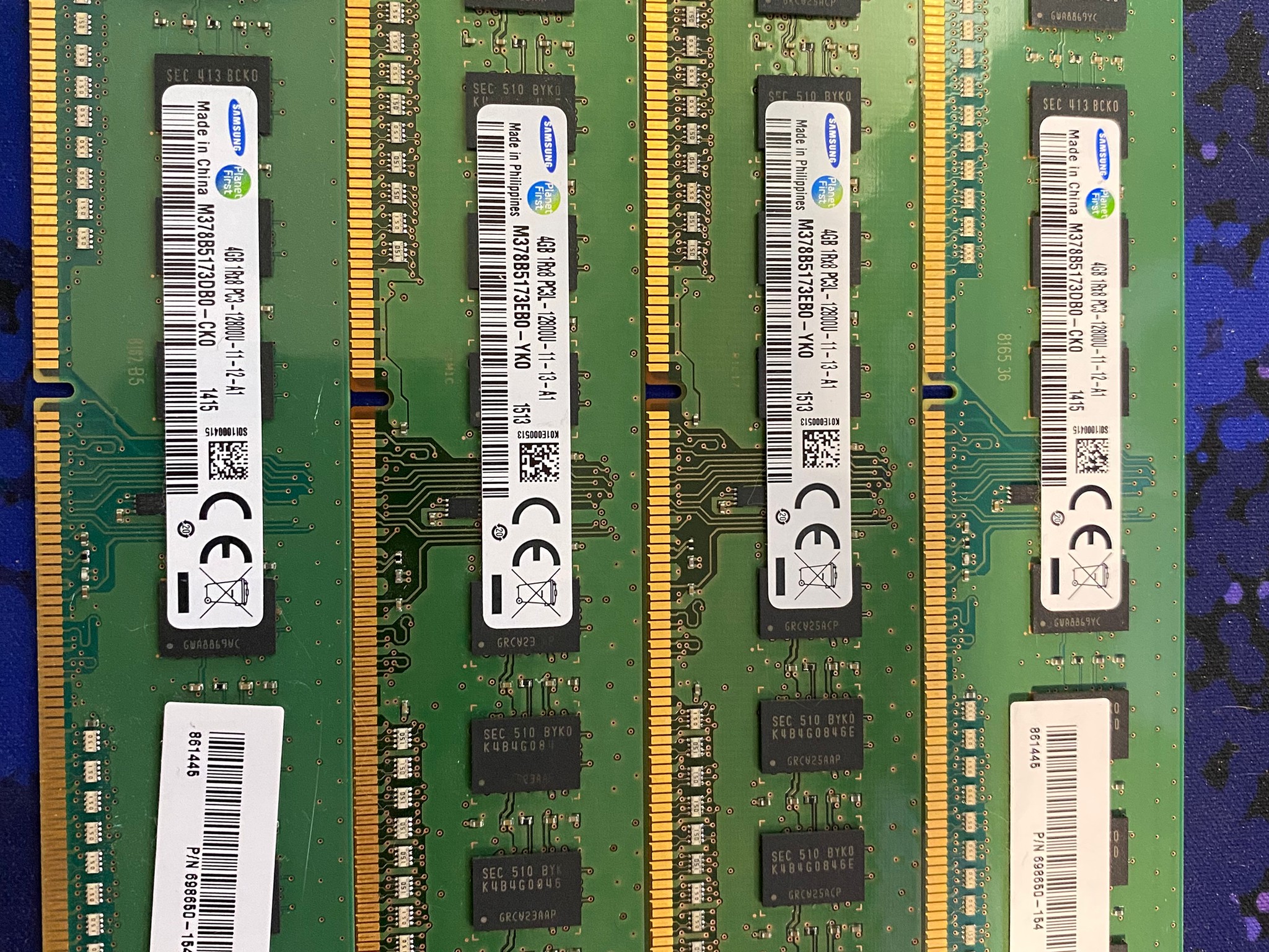 4x4gb OEM DDR3 DDR3L 1600 (PC3L-12800) CL 11 System Memory
