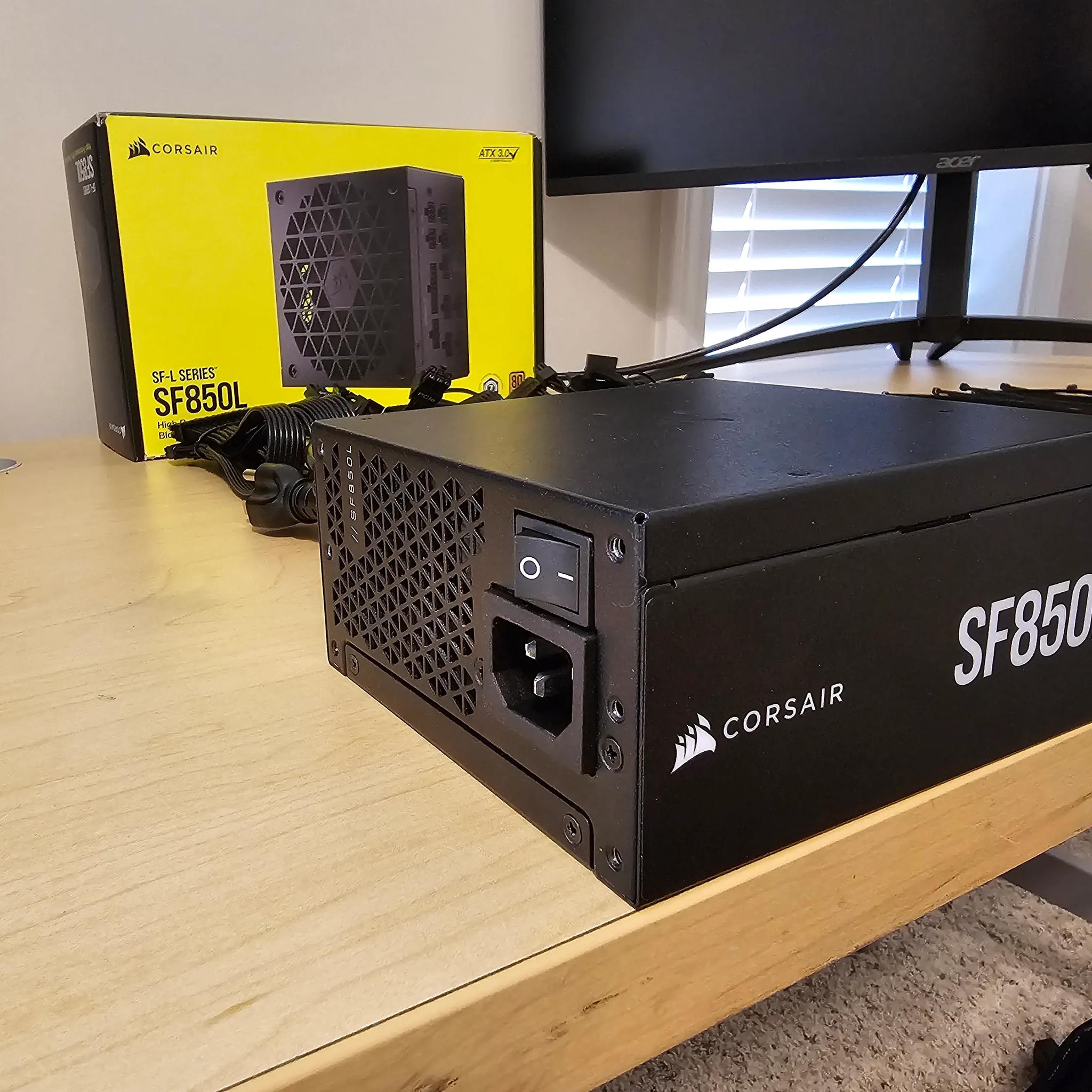 Corsair SF850L PSU, Black, lightly used, great condition