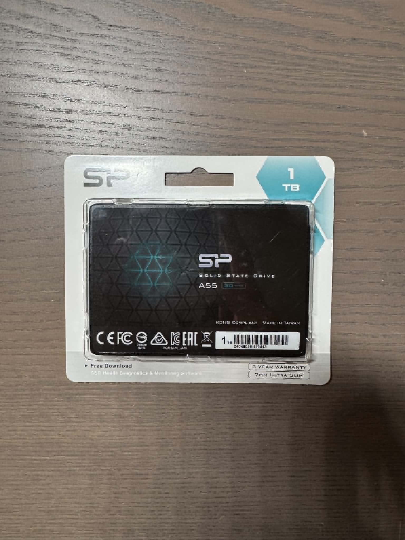 Silicon Power A55 1TB 2.5" SATAIII SSD Solid State Drive Black New Sealed