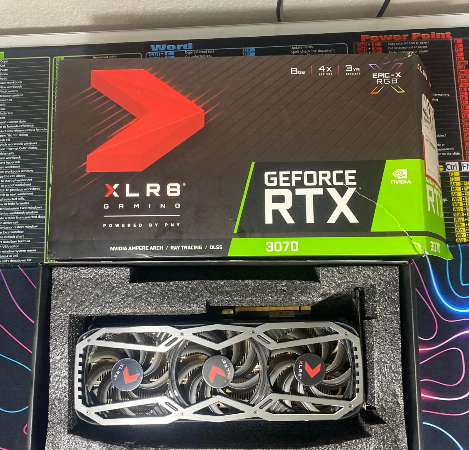RTX 3070 PNY XLR8 Gaming EPIC-X RGB Triple Fan Edition 8GB GDDR6
