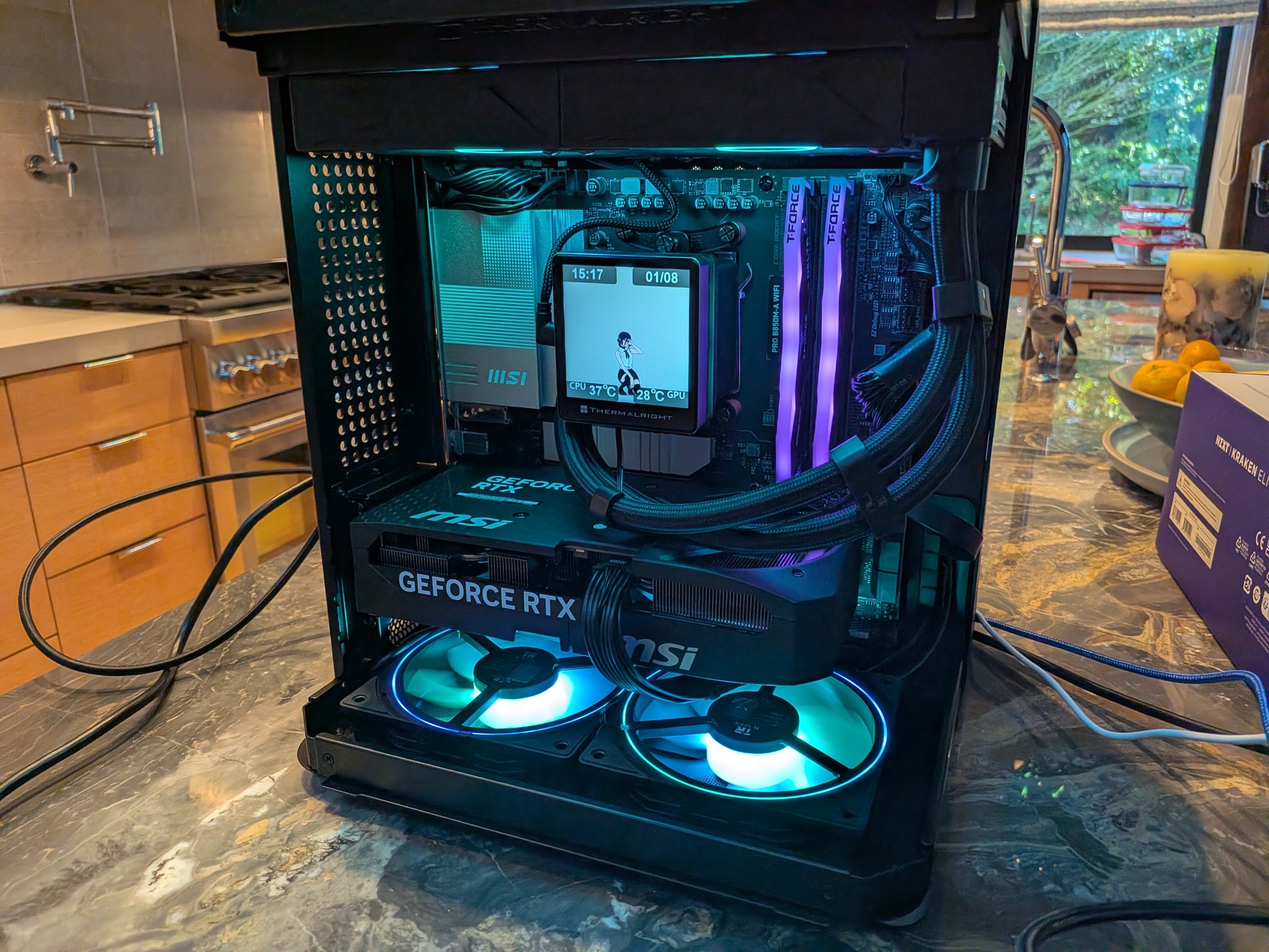 Bomb Devil - RTX 5070, Ryzen 7 9700X, 32 GB DDR5 RAM, 2 TB Gen 5 NVME, RGB, Liquid Cooled