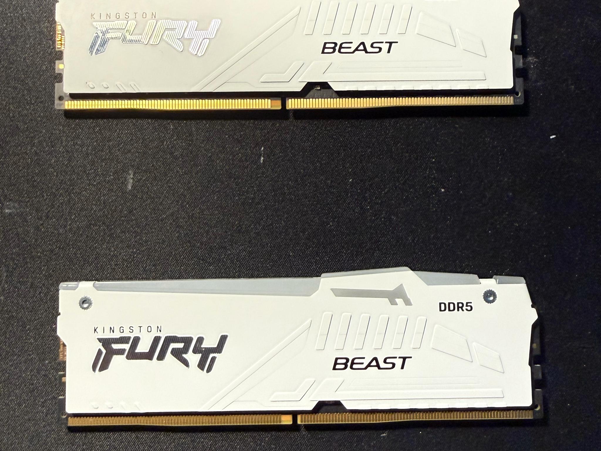 Kingston FURY Beast 64GB (2x 32GB) DDR5 RGB Desktop Memory, 6000MT/s cl 36