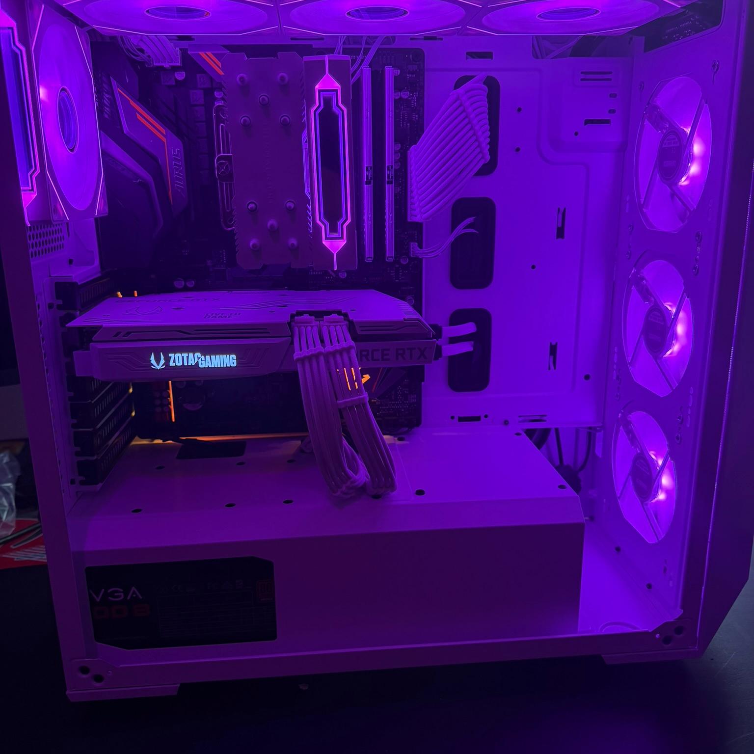 🖥️ Custom White RGB Gaming PC| 7 5800X |  RTX 3060 Ti  | 32GB RAM  |  Ultra-Cooled | 🖥️