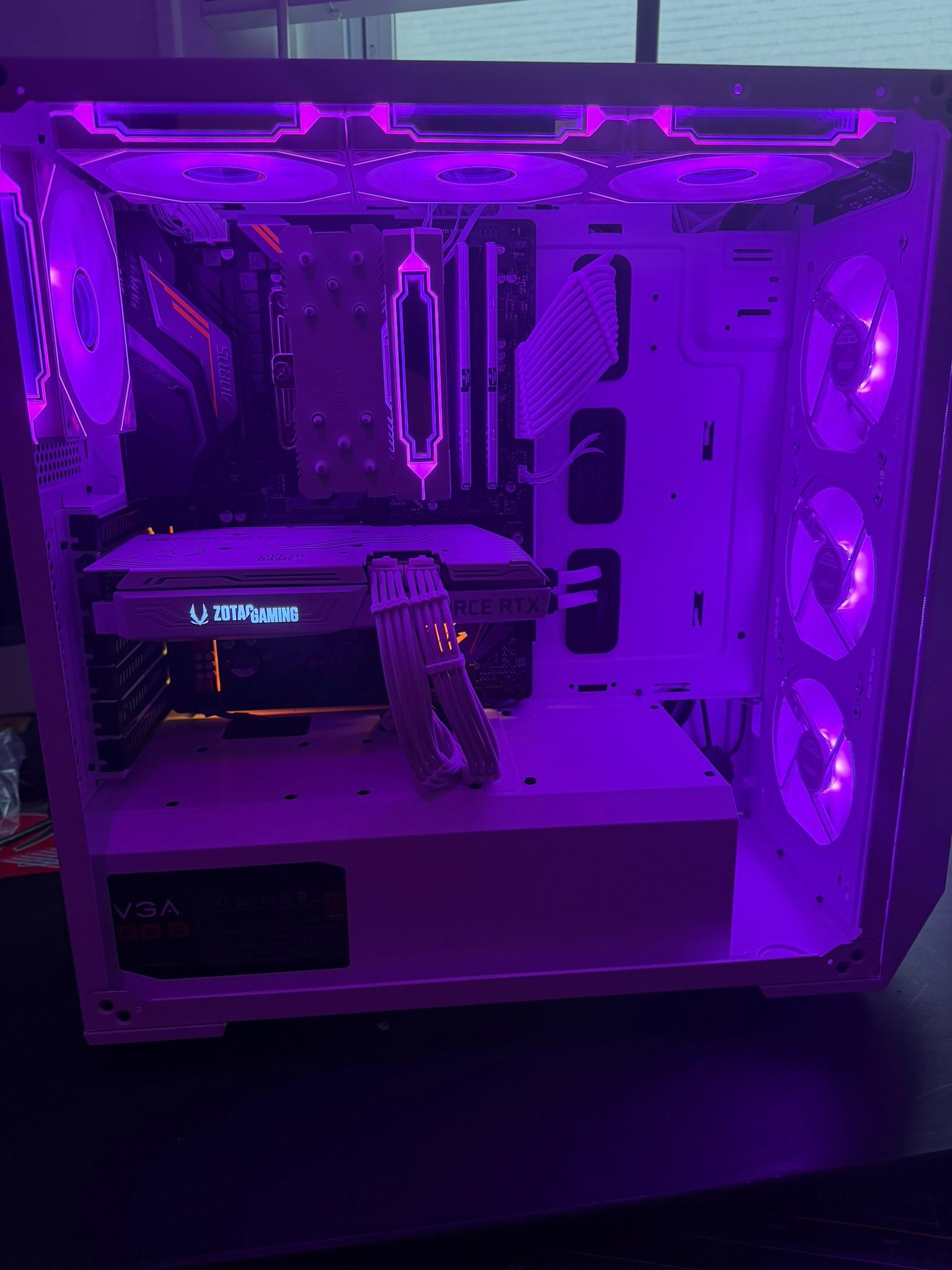 🖥️ Custom White RGB Gaming PC| 7 5800X |  RTX 3060 Ti  | 32GB RAM  |  Ultra-Cooled | 🖥️
