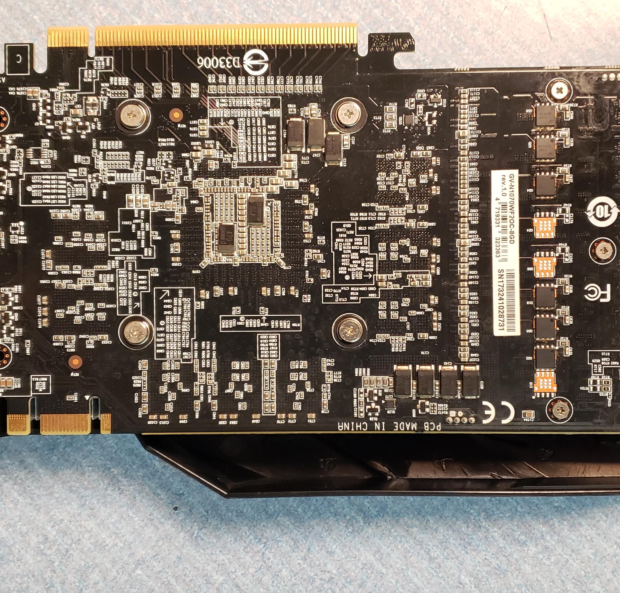 Gigabyte GTX 1070 Windforce OC graphics card