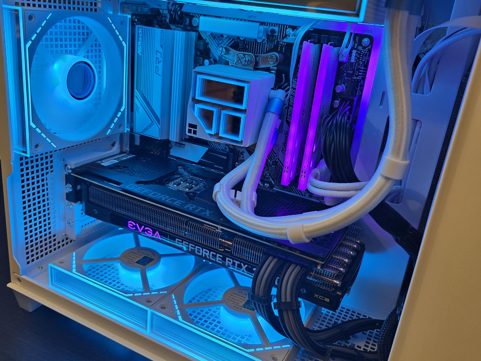 ⚪️🟣1440P SSF AM5 PC | RTX 3080 OC | RYZEN 5 7600x | 32GB RAM | Asus AP201🟣⚪️