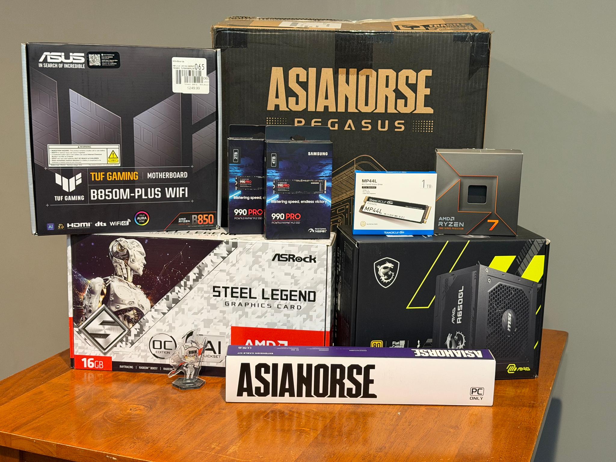 Radeon RX 7900 GRE Custom Gaming PC - Ryzen 7 7700X, 7TB NVMe SSD