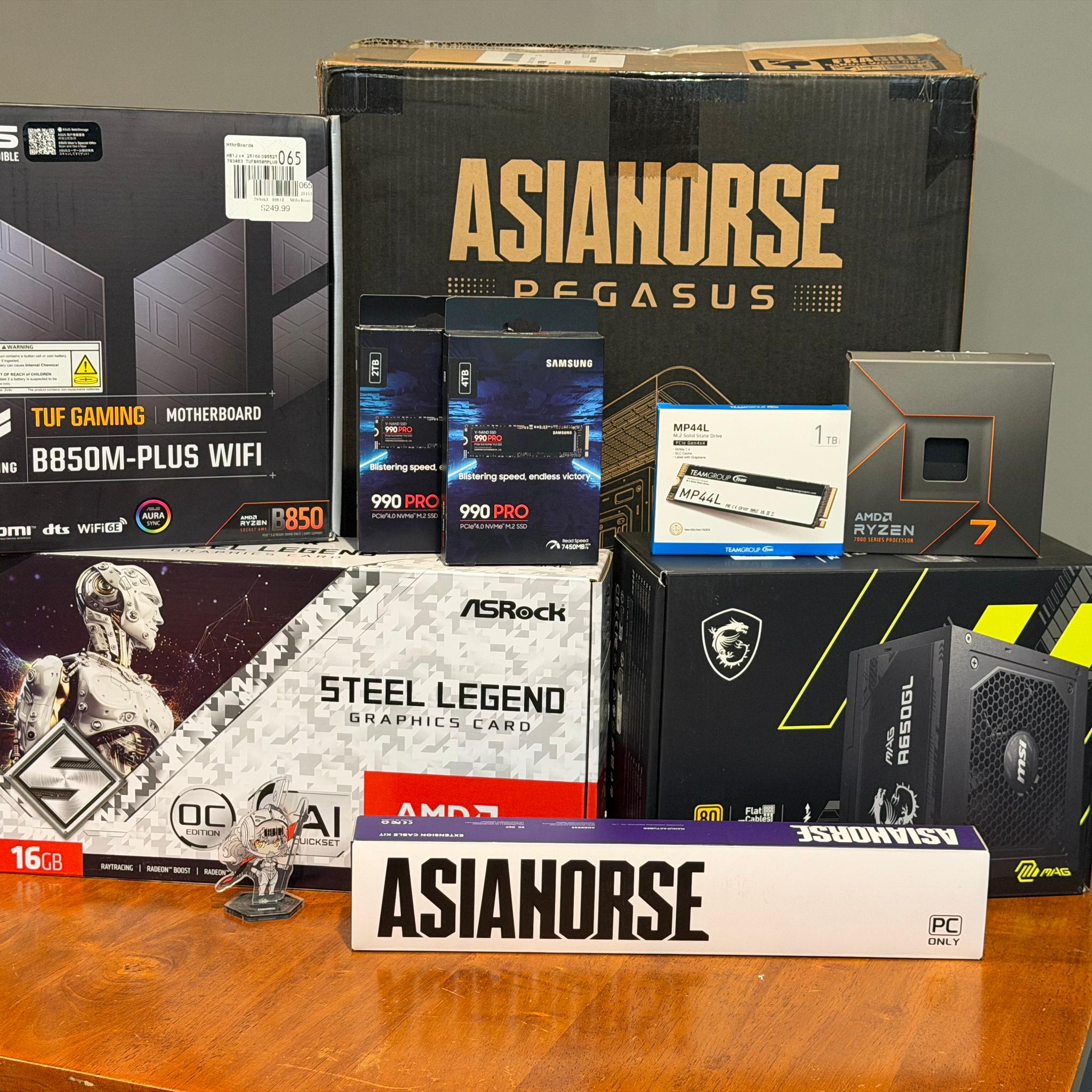 Radeon RX 7900 GRE Custom Gaming PC - Ryzen 7 7700X, 7TB NVMe SSD