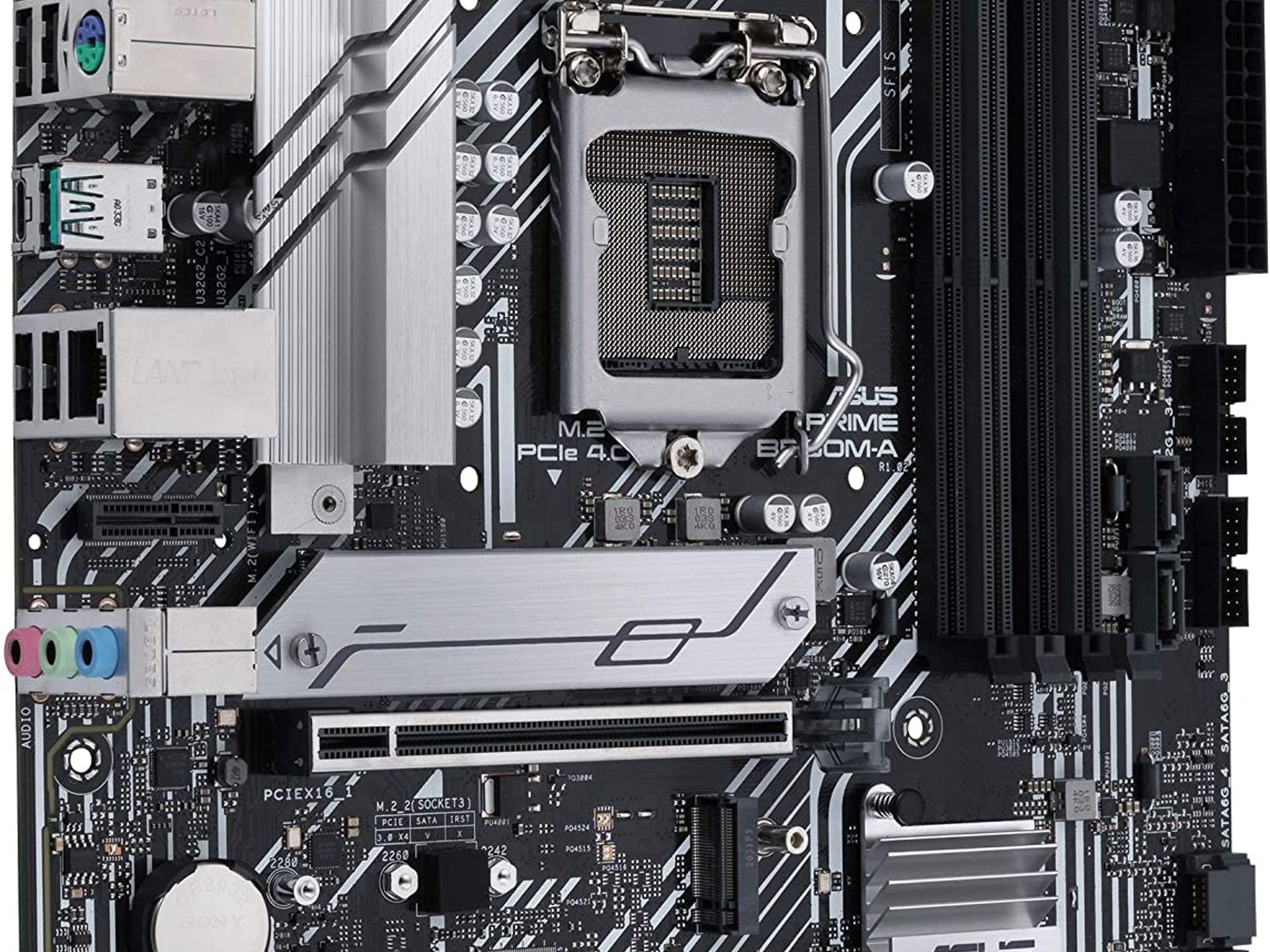 ASUS PRIME B560M-A Intel B560 LGA 1200 microATX DDR4 Desktop Motherboard