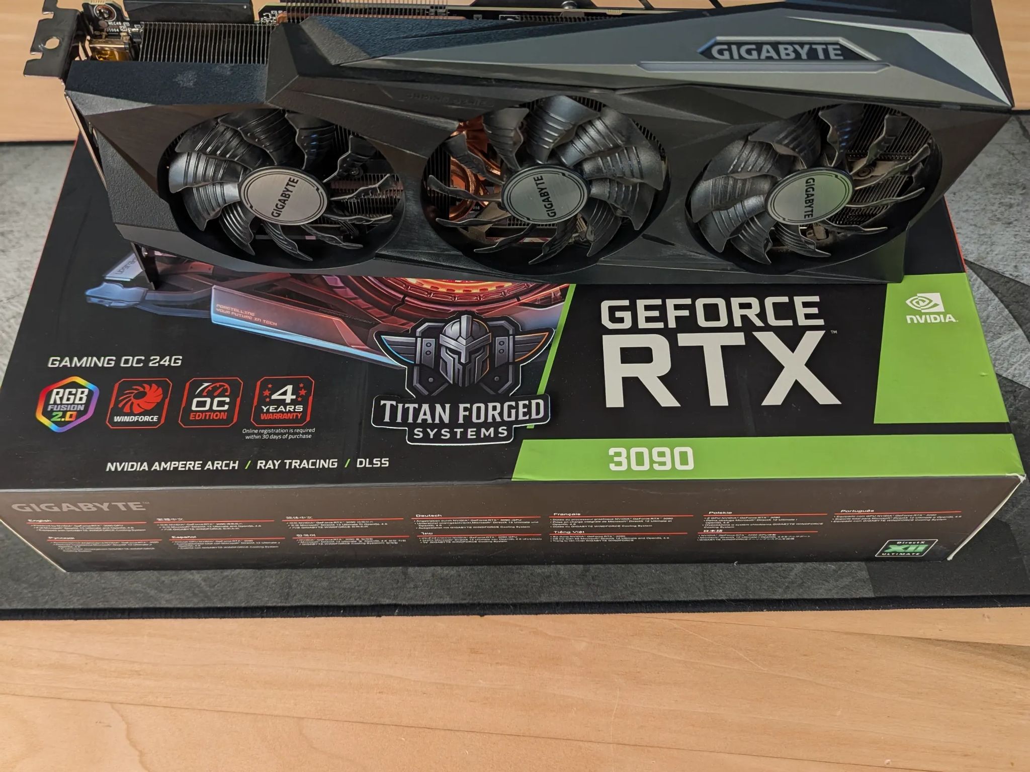 🔷 Gigabyte 3090 Gaming OC – 24GB Monster GPU | 4K Ready | Triple-Fan Cooling