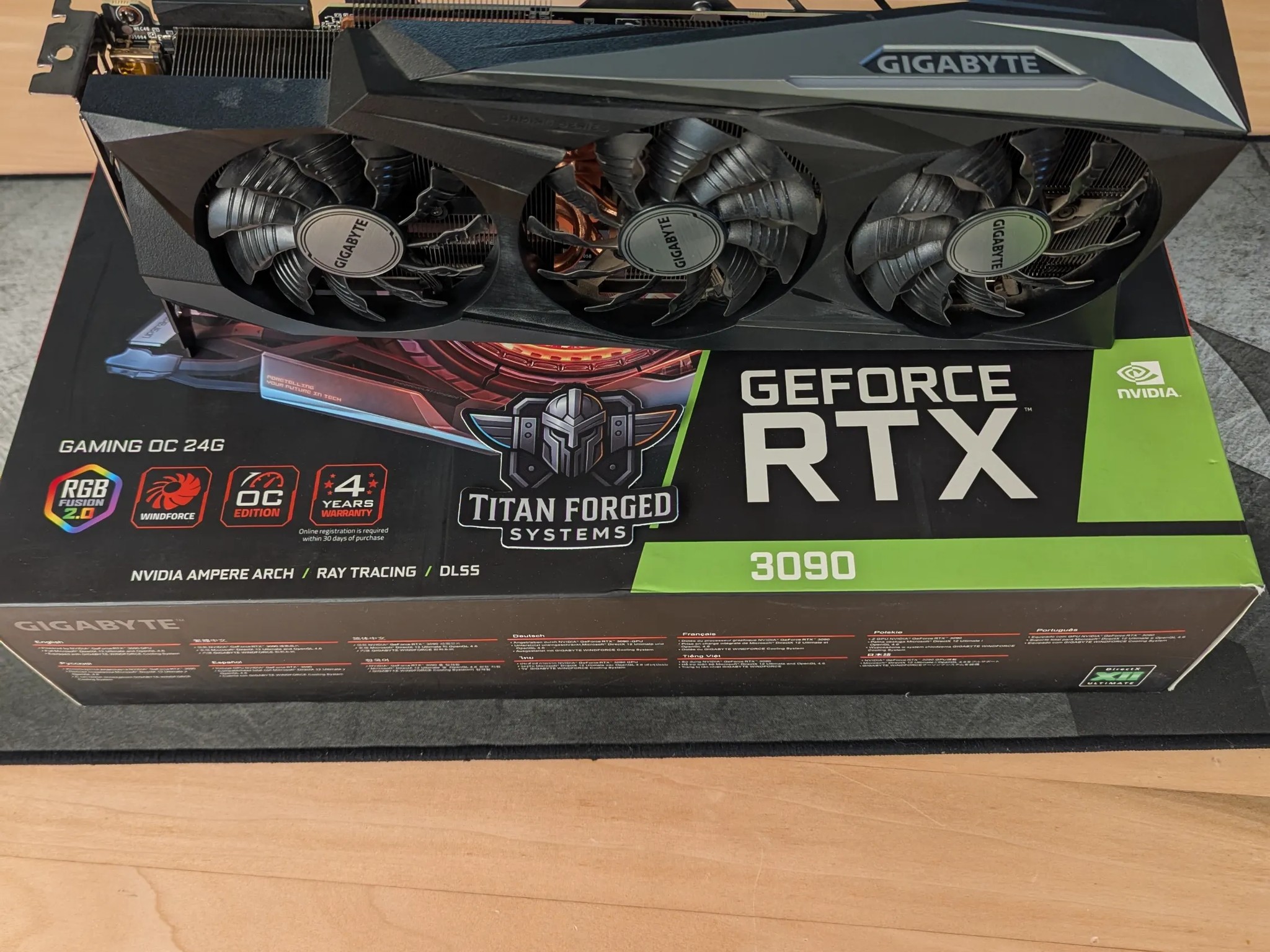 🔷 Gigabyte 3090 Gaming OC – 24GB Monster GPU | 4K Ready | Triple-Fan Cooling