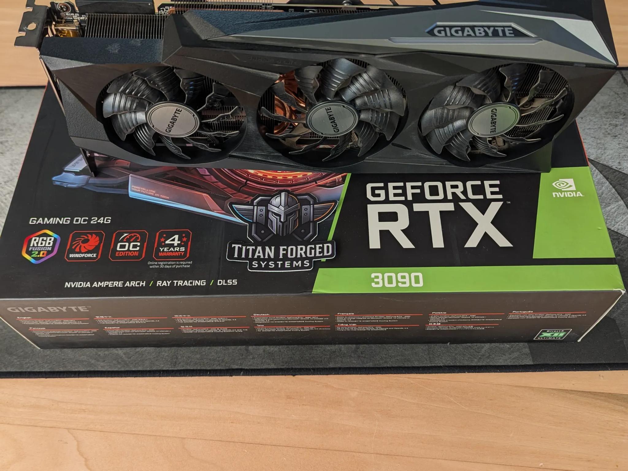 🔷 Gigabyte 3090 Gaming OC – 24GB Monster GPU | 4K Ready | Triple-Fan Cooling