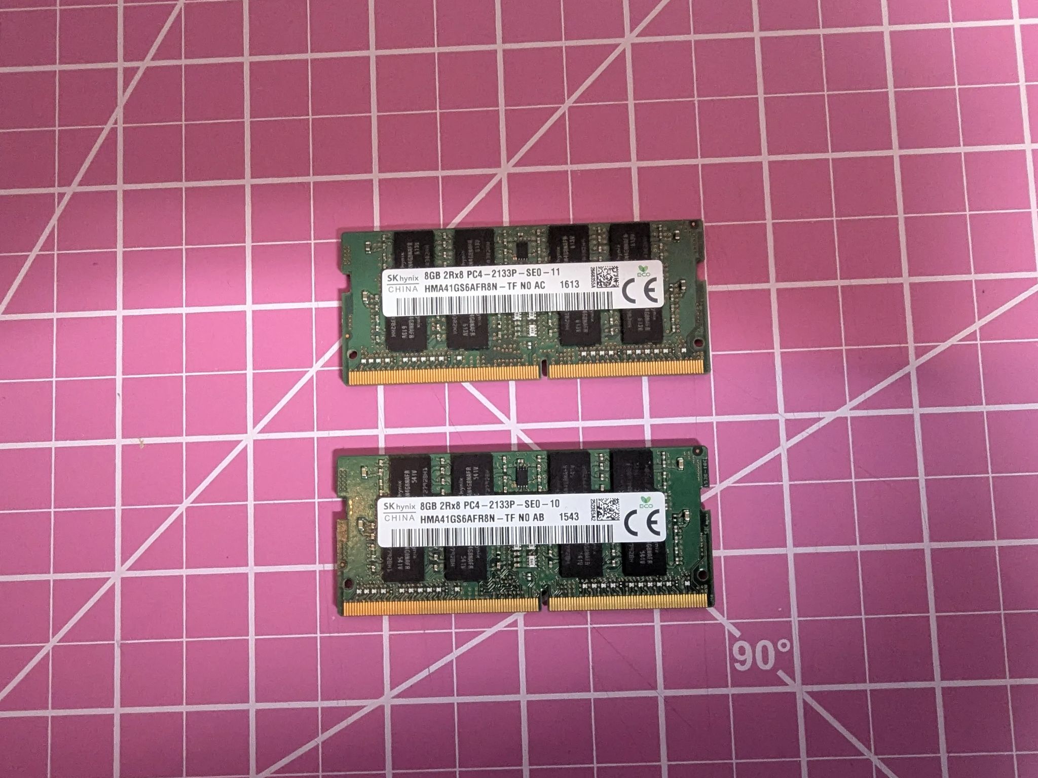 16 GBs (2x8) DDR4 SODIMM Memory