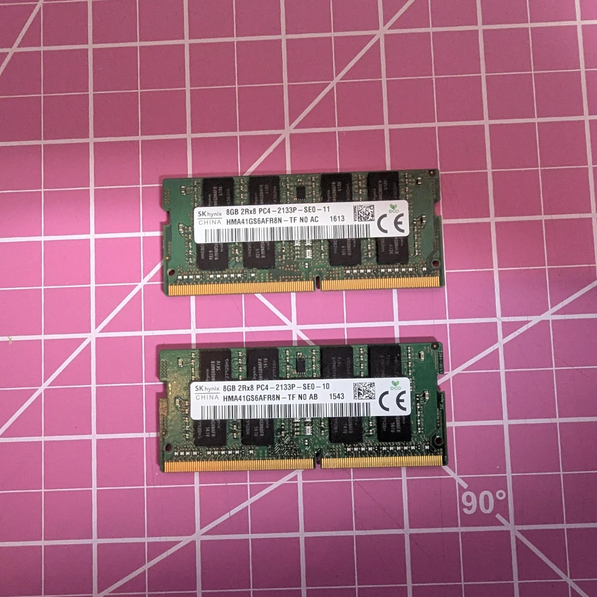 16 GBs (2x8) DDR4 SODIMM Memory