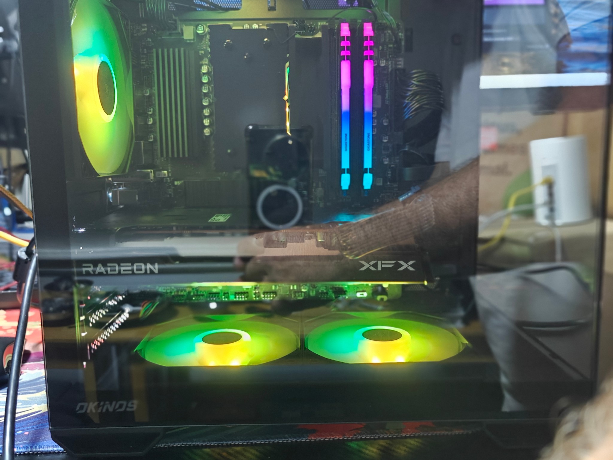 1080P/1440P OKINOS GAMING PC|AMD RYZEN 7 3700X|XFX AMD RX 7600 8GB|1TB SSD|32GB DDR4|WINDOWS 11 PRO