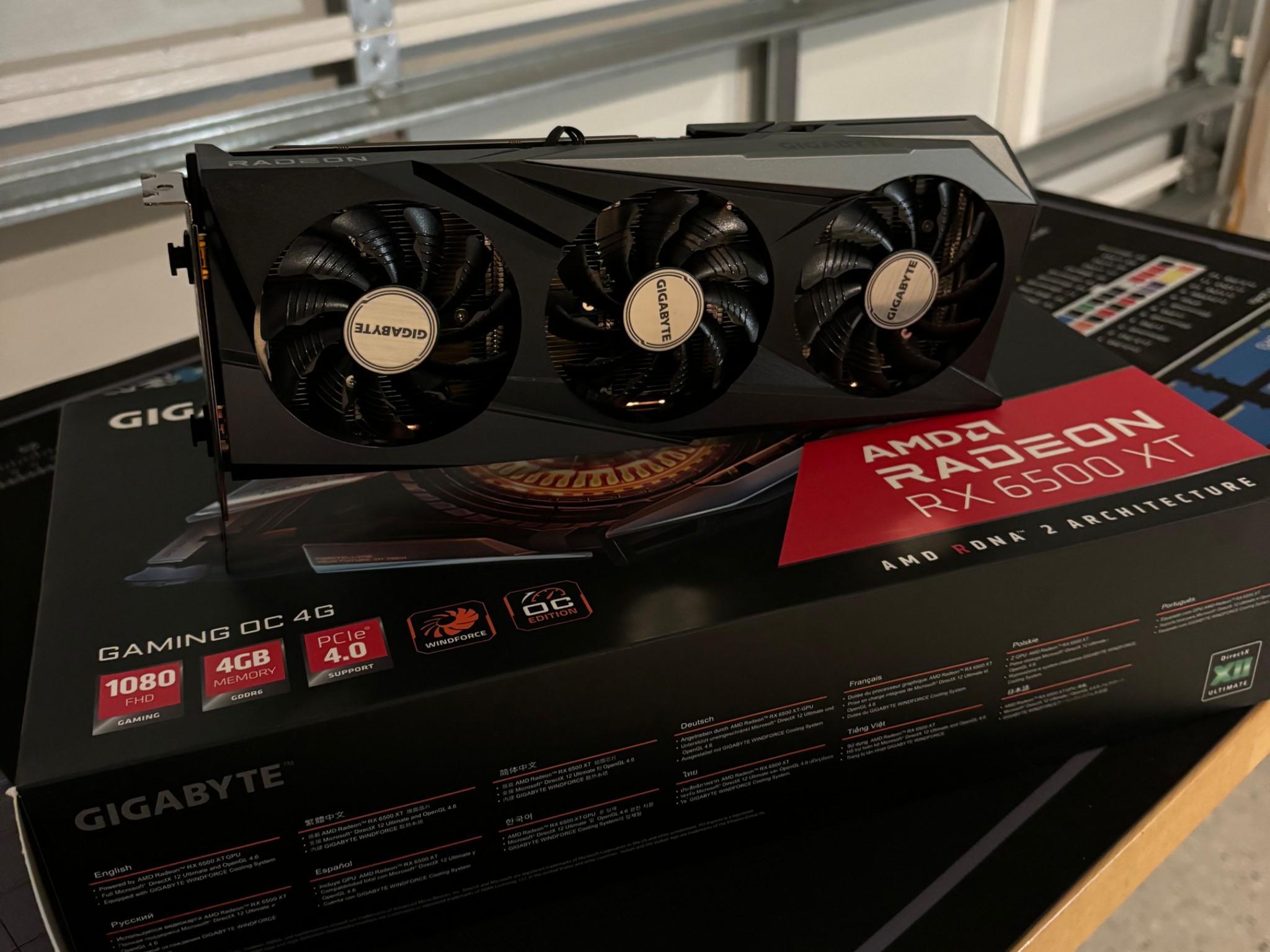 GIGABYTE AMD RADEON RX 6500 XT Windforce OC 4 GB