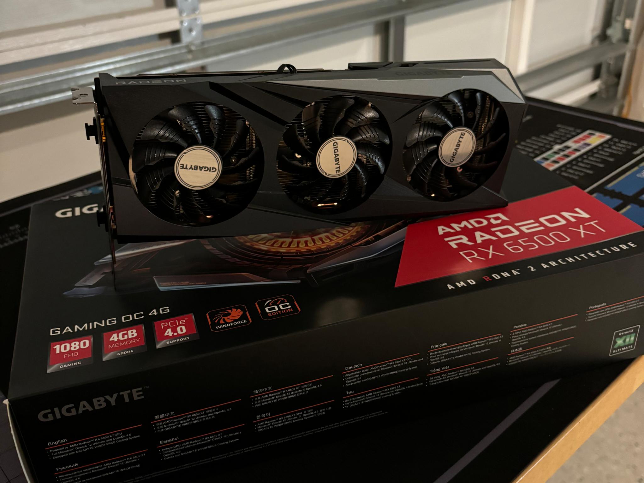 GIGABYTE AMD RADEON RX 6500 XT Windforce OC 4 GB