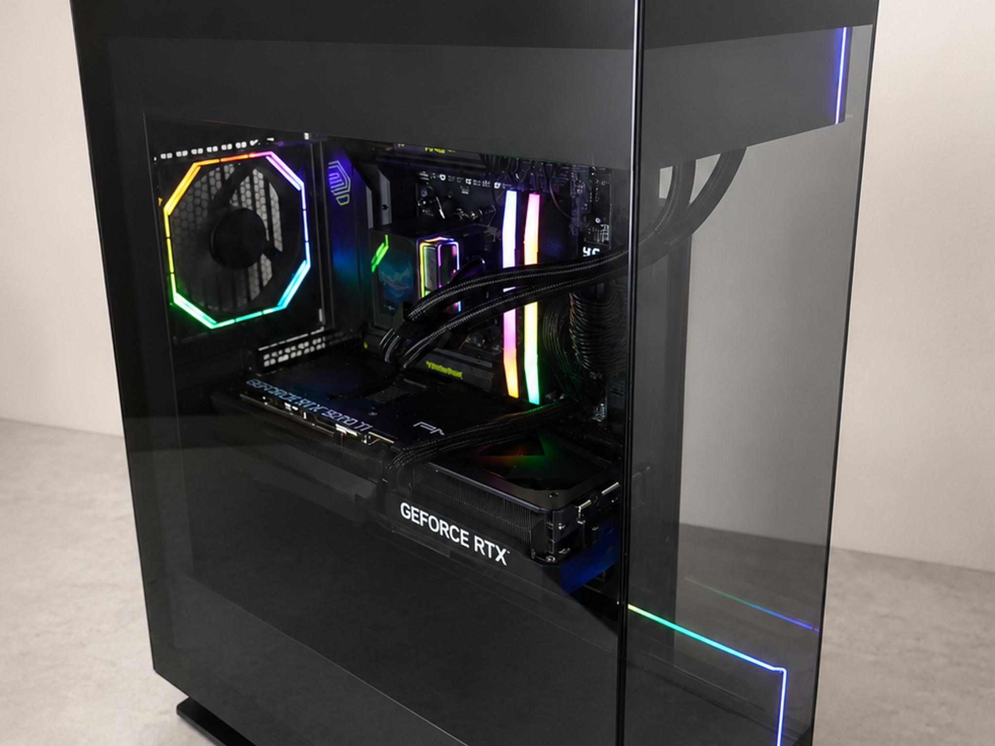 Phantek Evolv X2 - 9850X3D+5070 TI Black 4k build