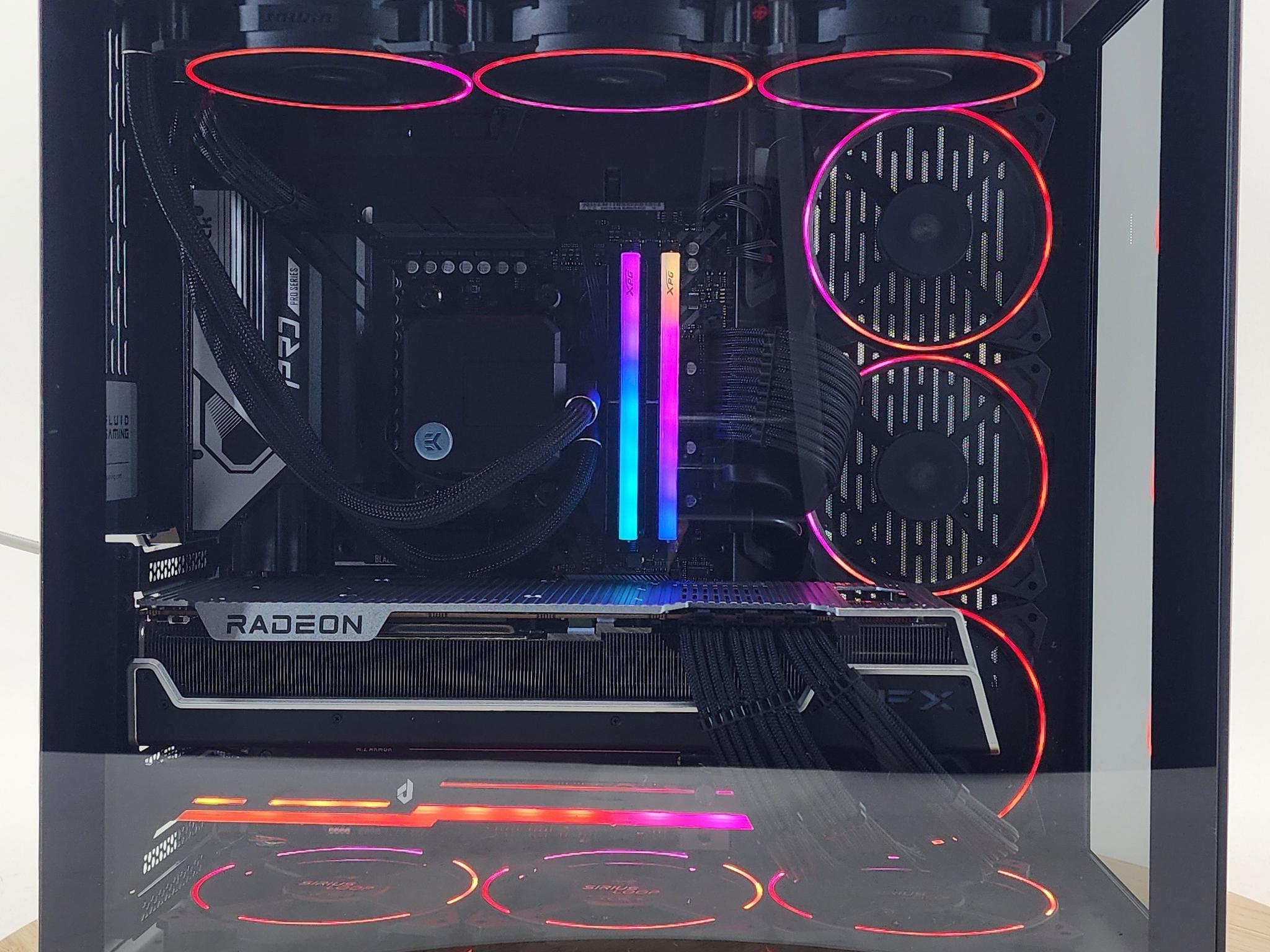 Gaming PC Ryzen 9 7900X3D 32GB RAM 2TB SSD RX 7900 XTX 24GB Windows 11 Computer