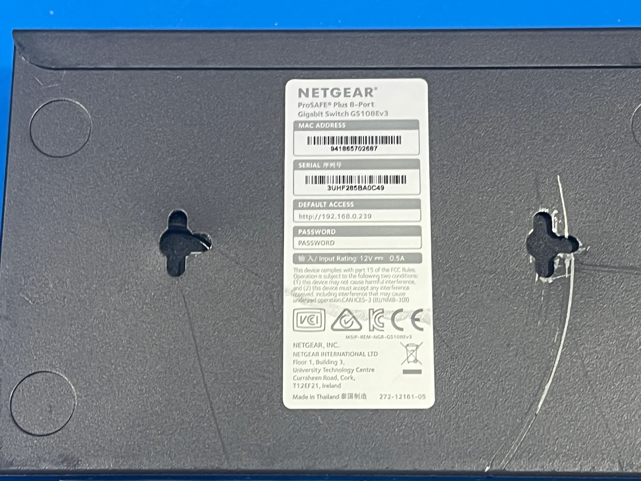 NETGEAR GS108Ev3 — 8-Port Gigabit Ethernet Plus Managed Switch