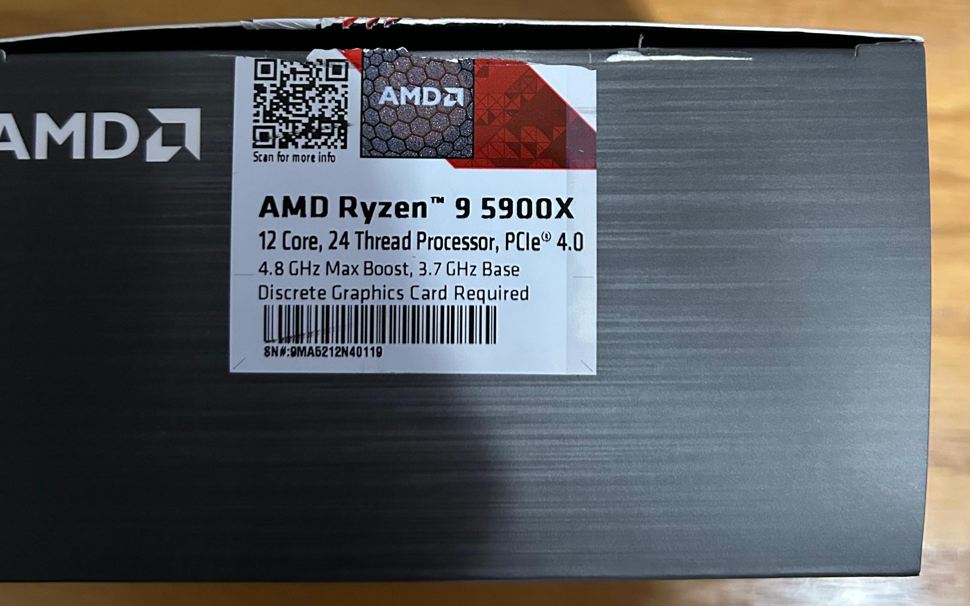 AMD Ryzen 9 5900X 12-Core/24-Thread – Excellent Condition from Gaming PC – Tested & Ready