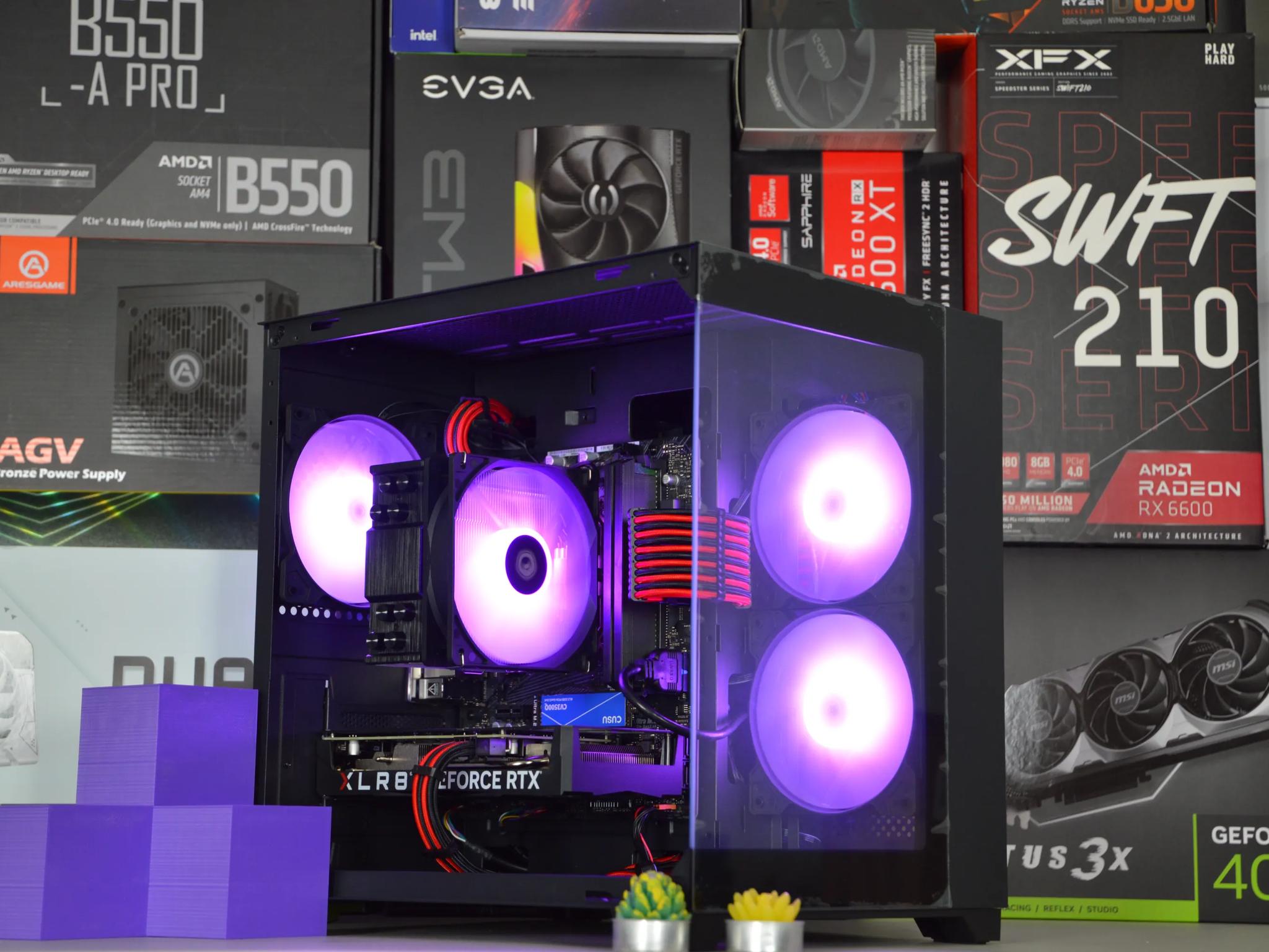 🌋🌋| RTX 4060 8GB | RYZEN 5 5500 | 16GB DDR4 RAM | 1TB NVME SSD | Volcanic Obsidian |
