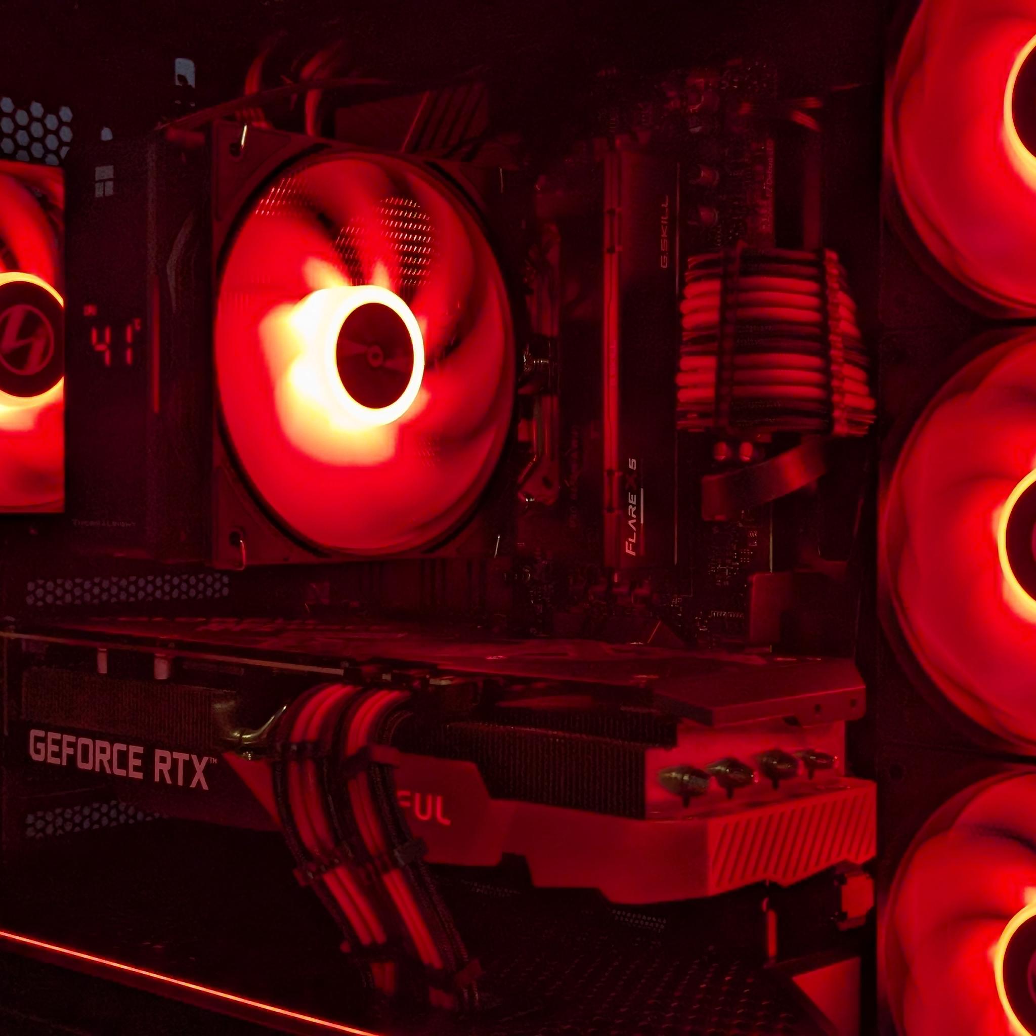 Crimson Apex | RTX 3070 | Ryzen 5 7500F | Red & Black Gaming PC