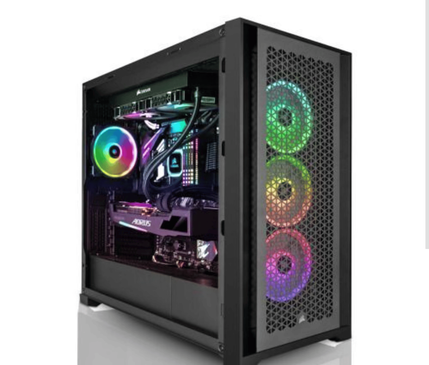 WATERCOOLED: 6600 8GB w/ Ryzen 5 3600x, 500gb SSD, 16GB RGB RAM, Watercooled, WIN 10 pro 
