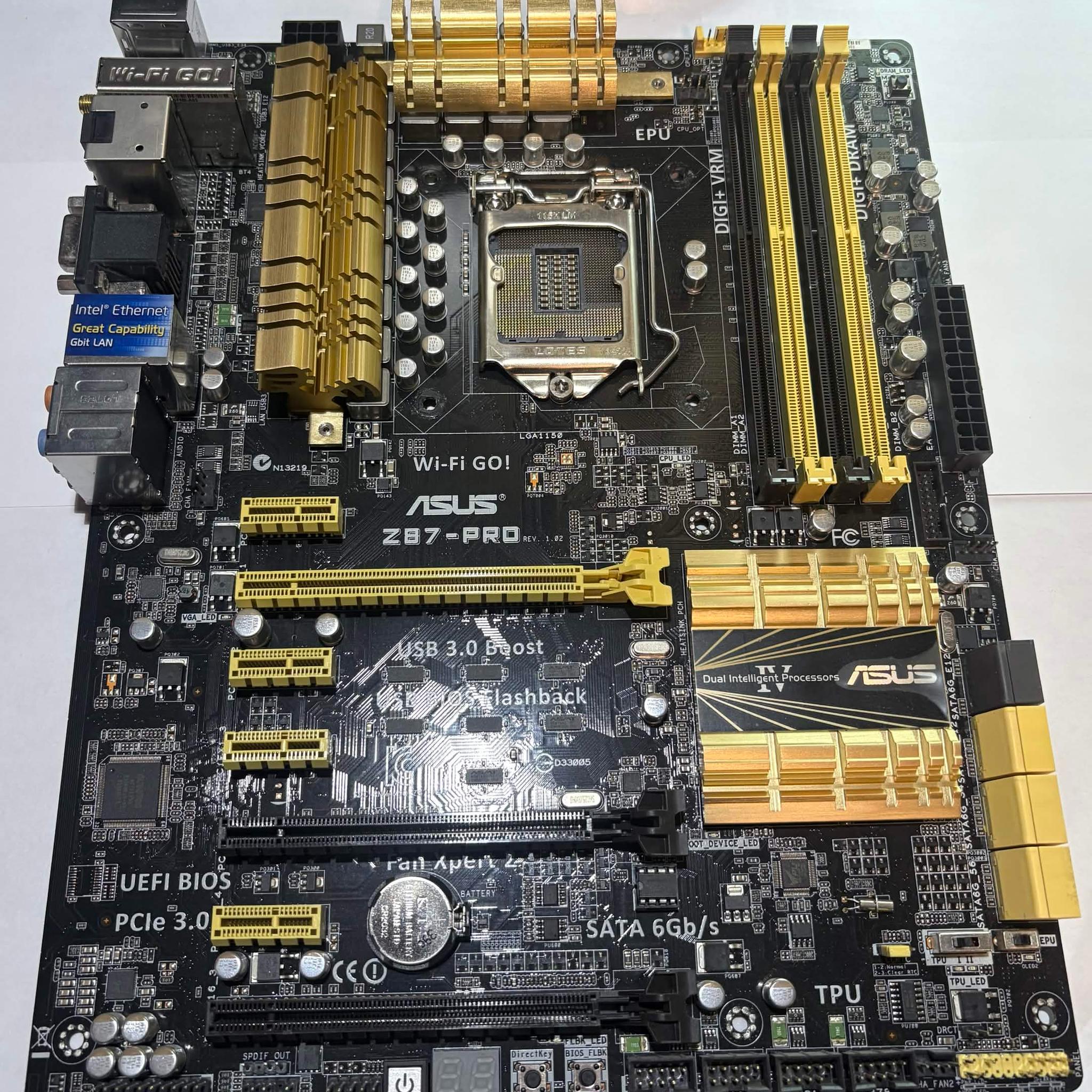 ASUS Z87-PRO LGA1150 ATX Motherboard | Wi-Fi GO! | DDR3 | Fully Tested