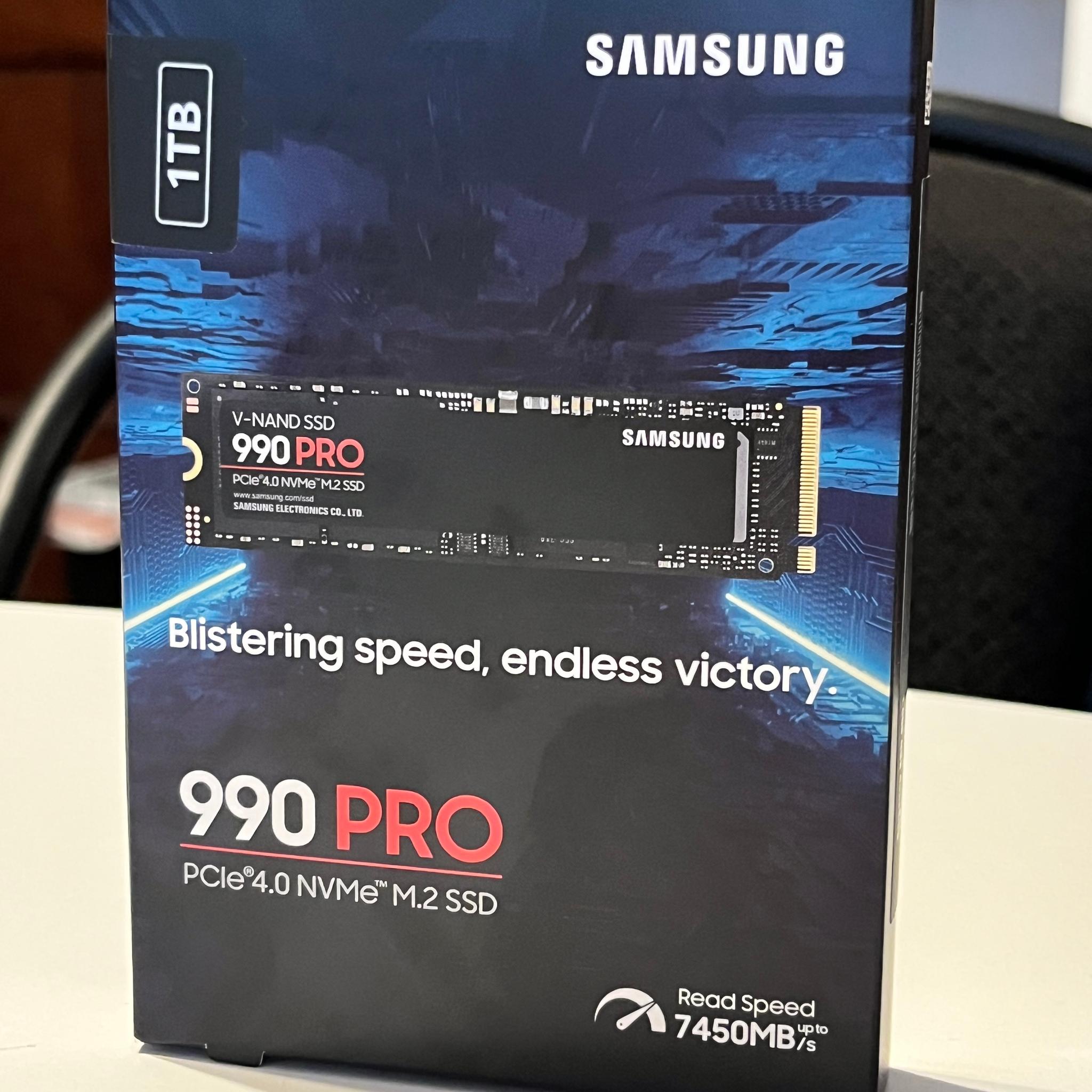 Samsung 990 PRO 1TB NVMe M.2 PCIe 4.0 SSD – New Sealed – No Heatsink