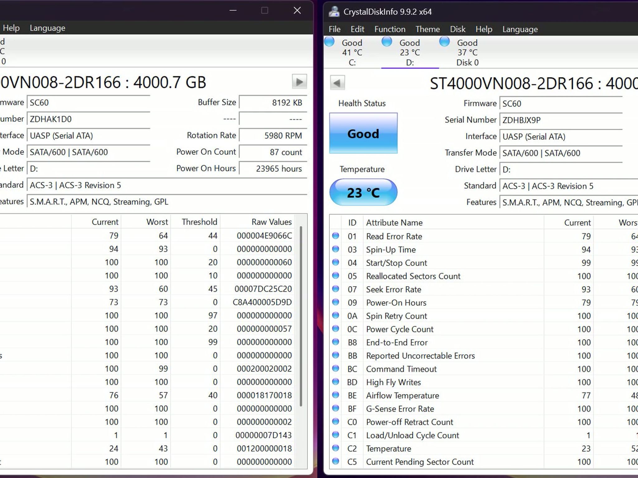 Seagate 4TB SATA HDDs — IronWolf + Enterprise