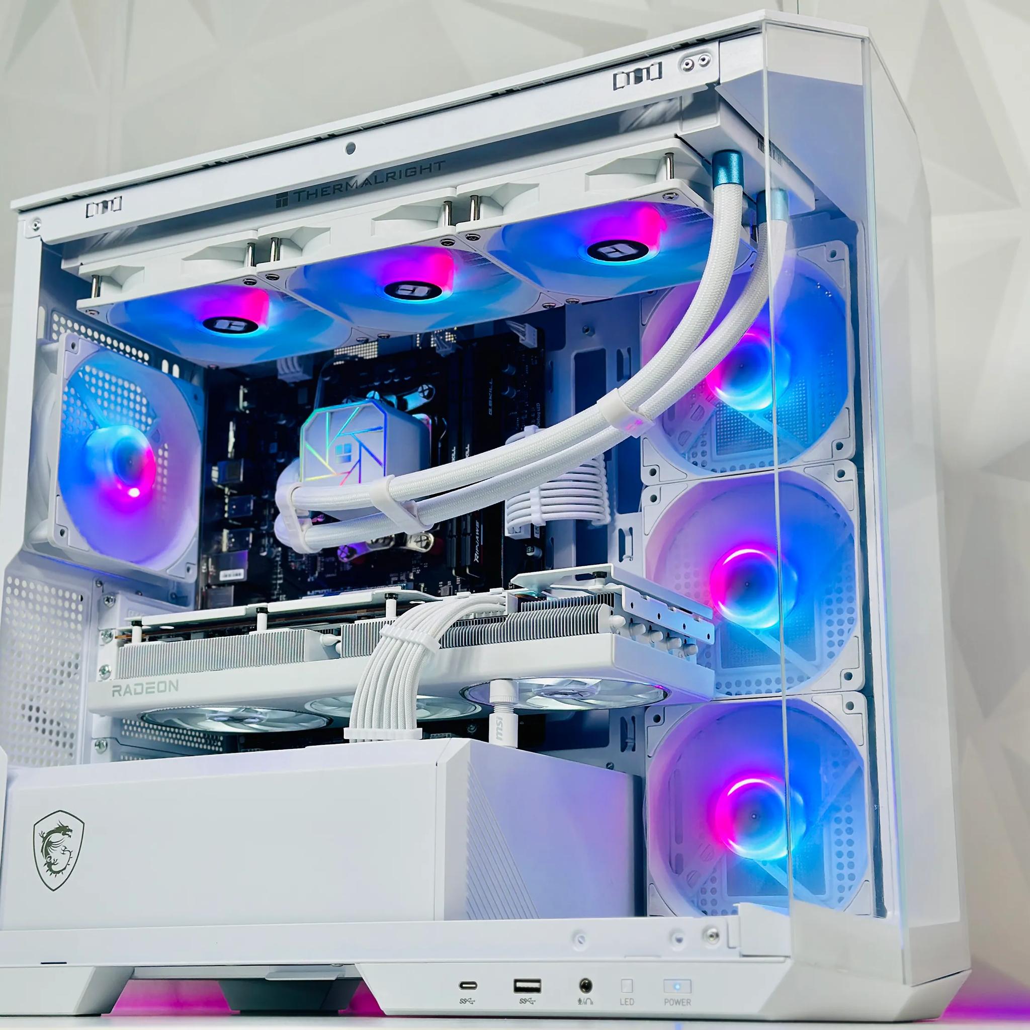 🌬️🧊🐧🥶Iceberg||💧Liquid Cooled Gaming PC❄️AMD RX 7800 XT 16GB❄️AMD Ryzen 5 7500F❄️32GB DDR5❄️ 1TB